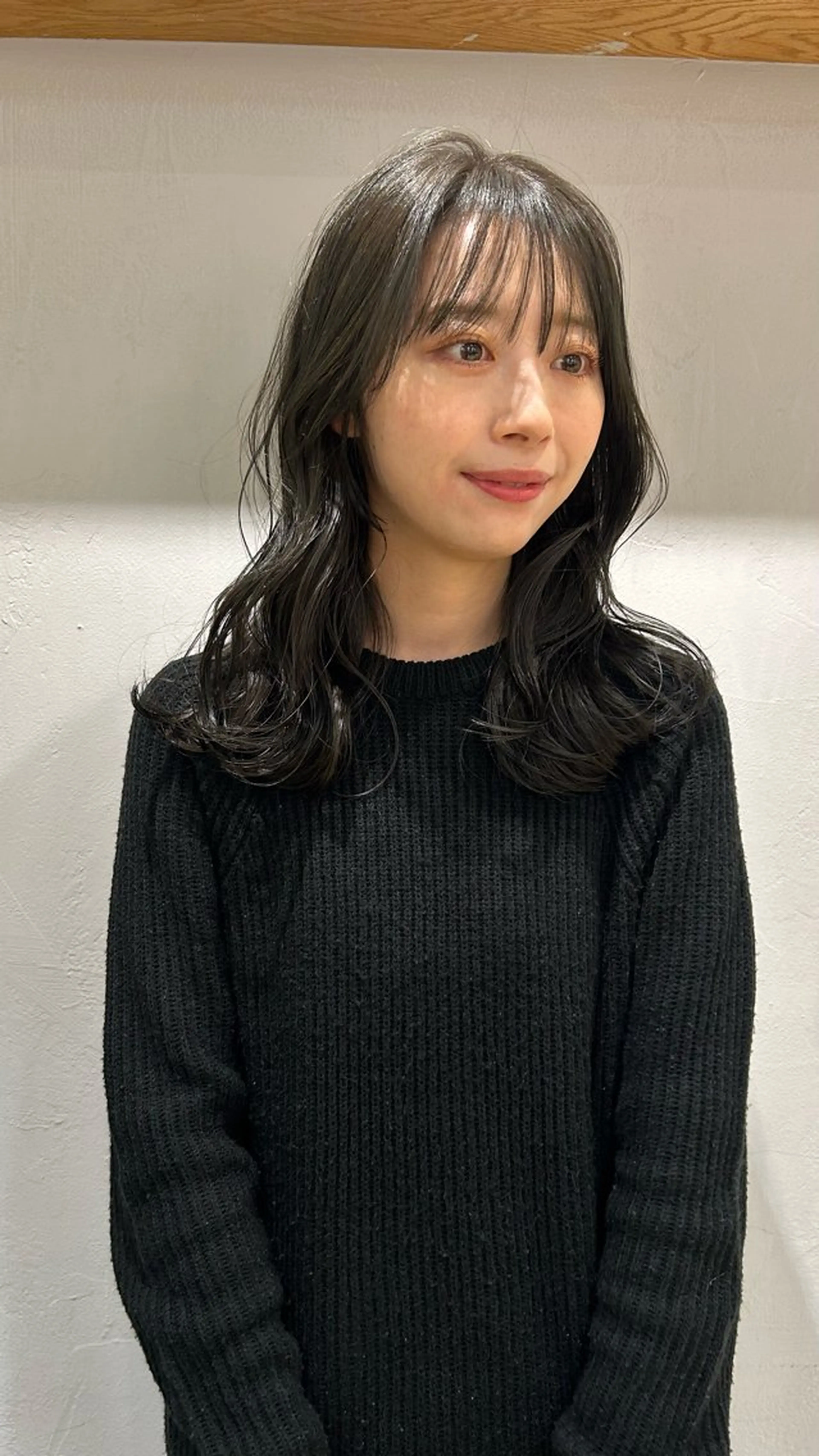 セミロング カラー カット ヘアカラー トリートメント じゅわっと暖色カラー 🍊Moemiのヘアスタイル