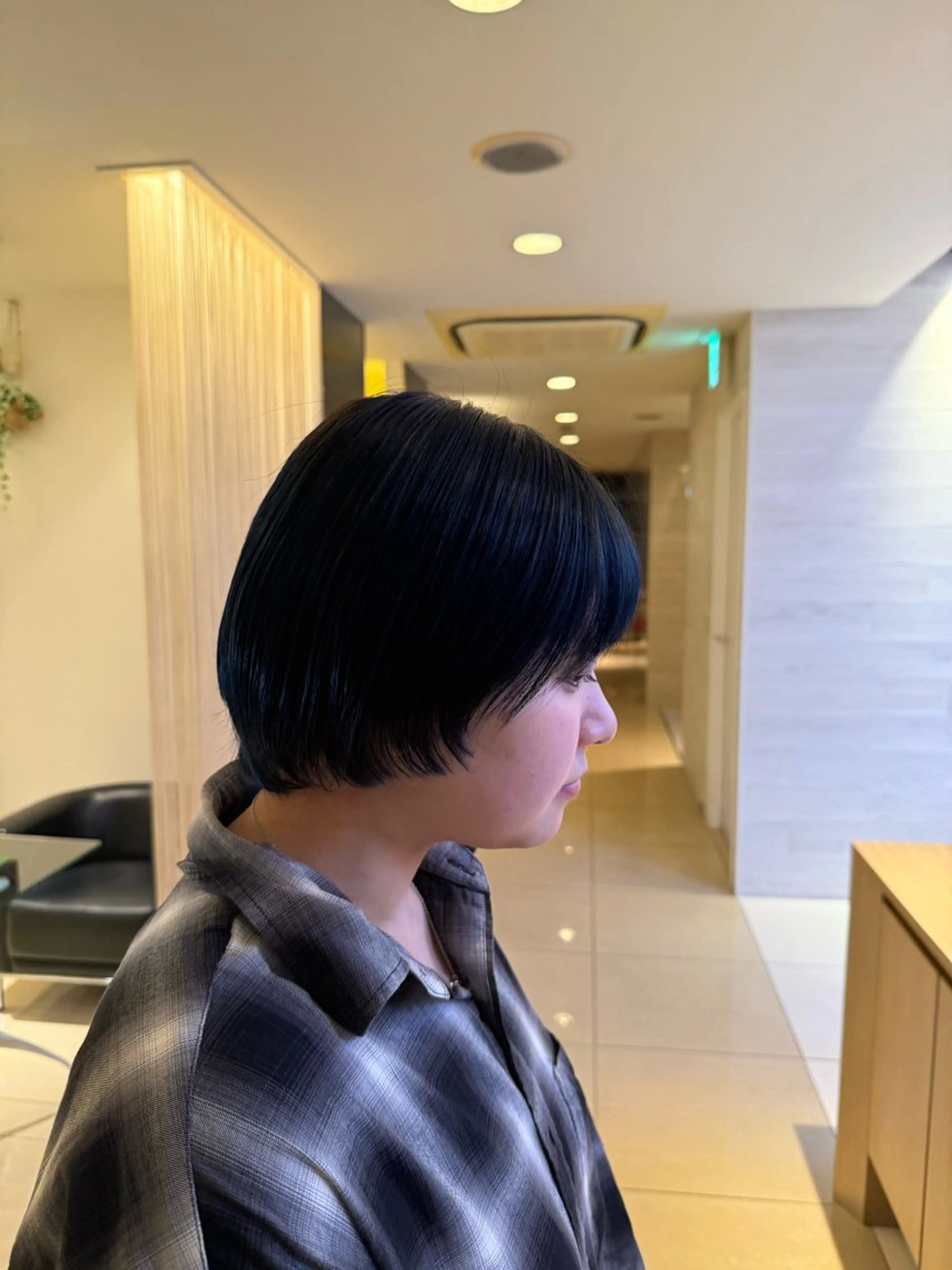 ショート ヘアカラー トリートメント SANA/ツヤカラー /カット大船のヘアスタイル