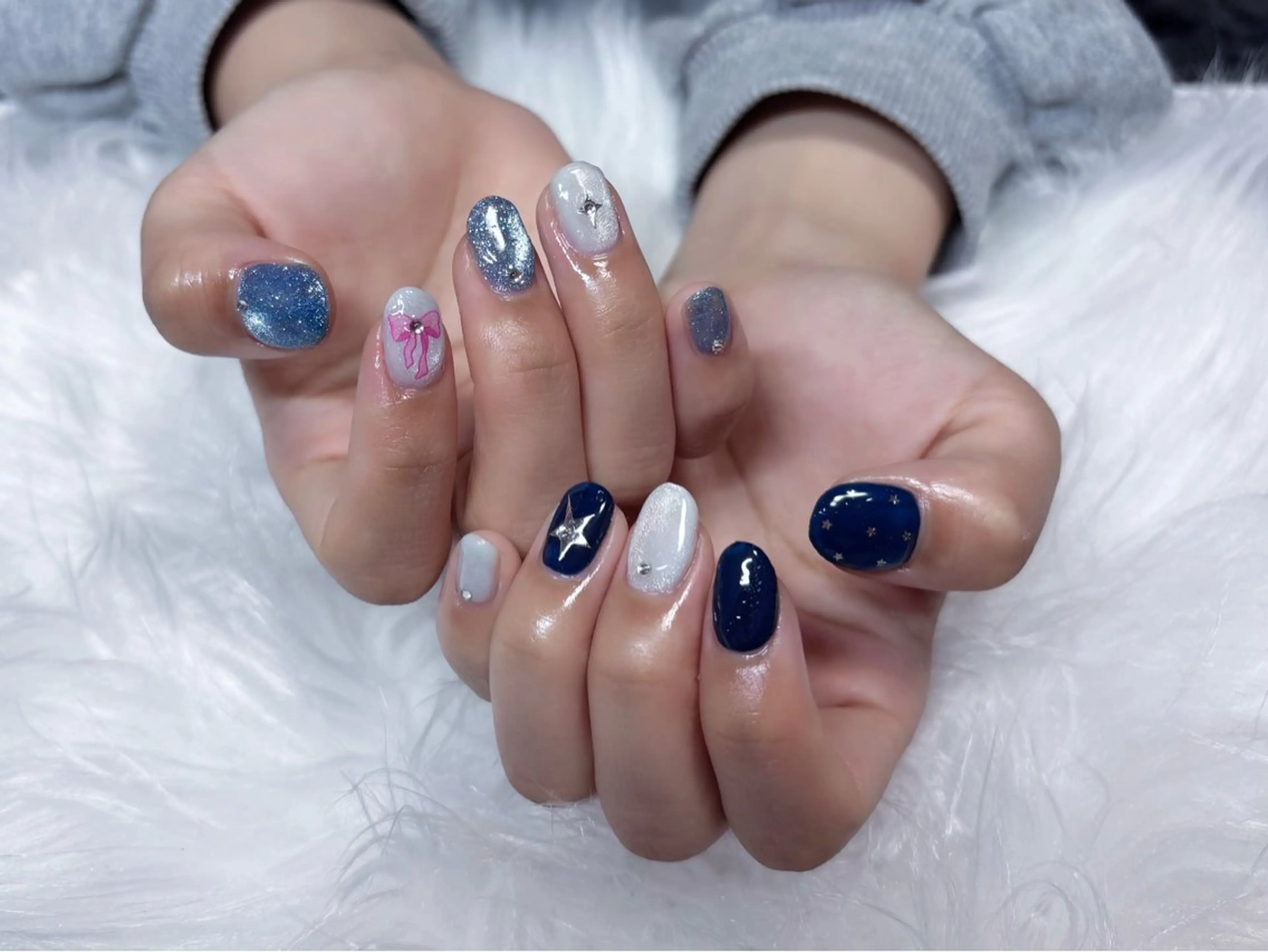 ネイル ハンドネイル フットネイル 番園 あかねのネイルデザイン