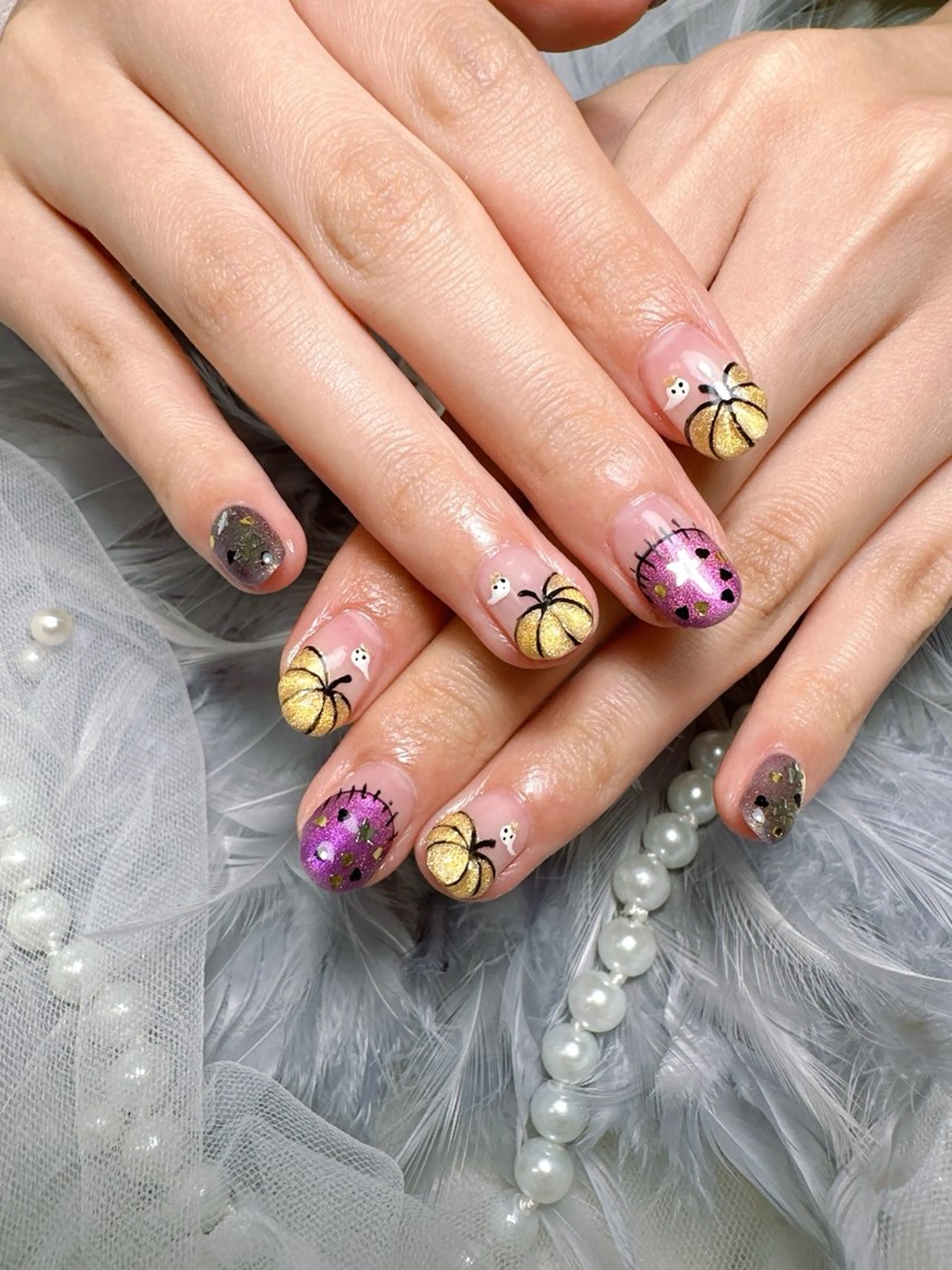 ネイル ハロウィン Pretty Nail Salon     　(ジェル&ケア)所属・Pretty Nail Salonのネイルデザイン