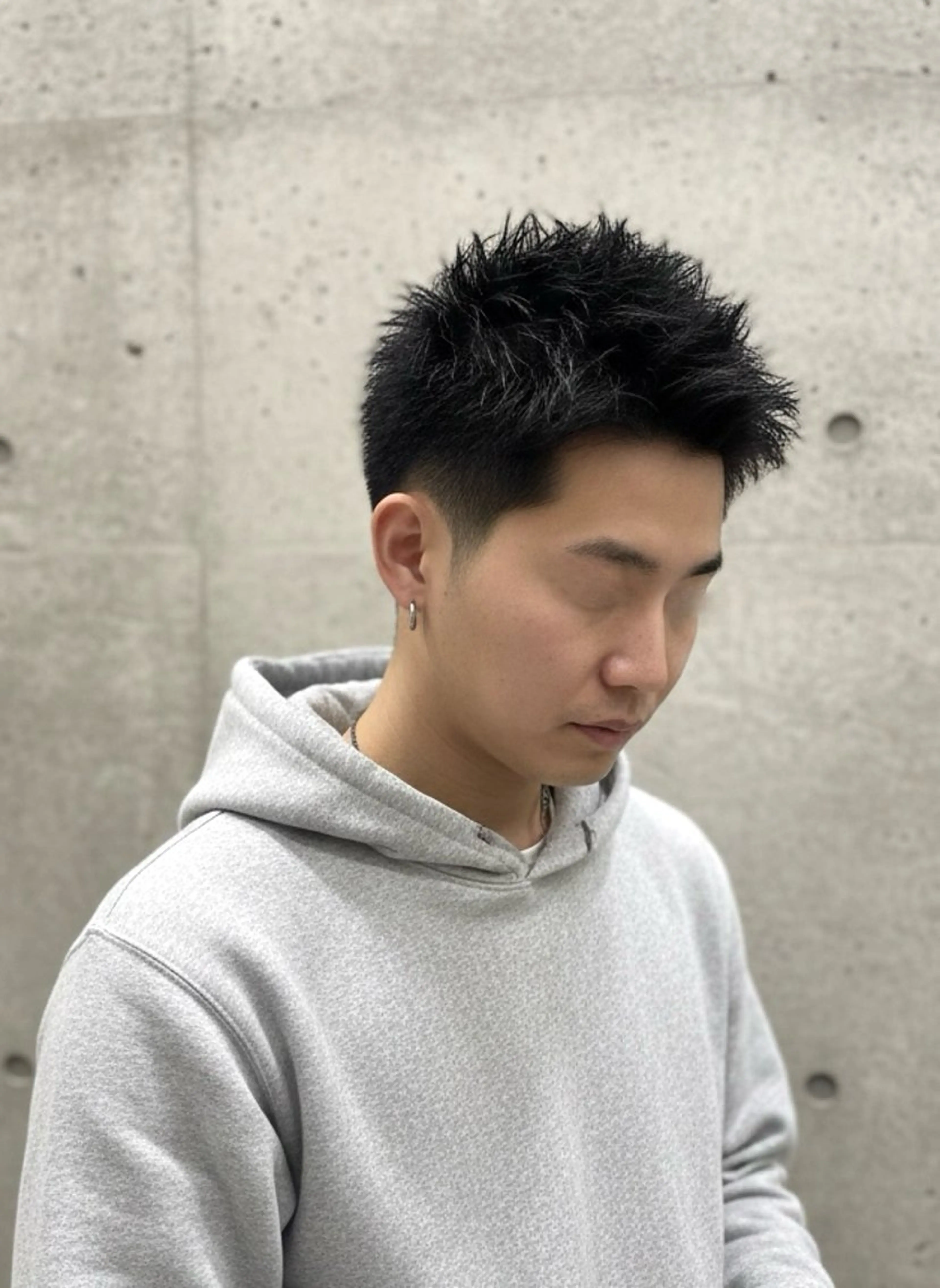 ショート メンズ スパイキーショート 刈り上げ ショートヘア カット 大人メンズパーマ /石川瑠青のヘアスタイル