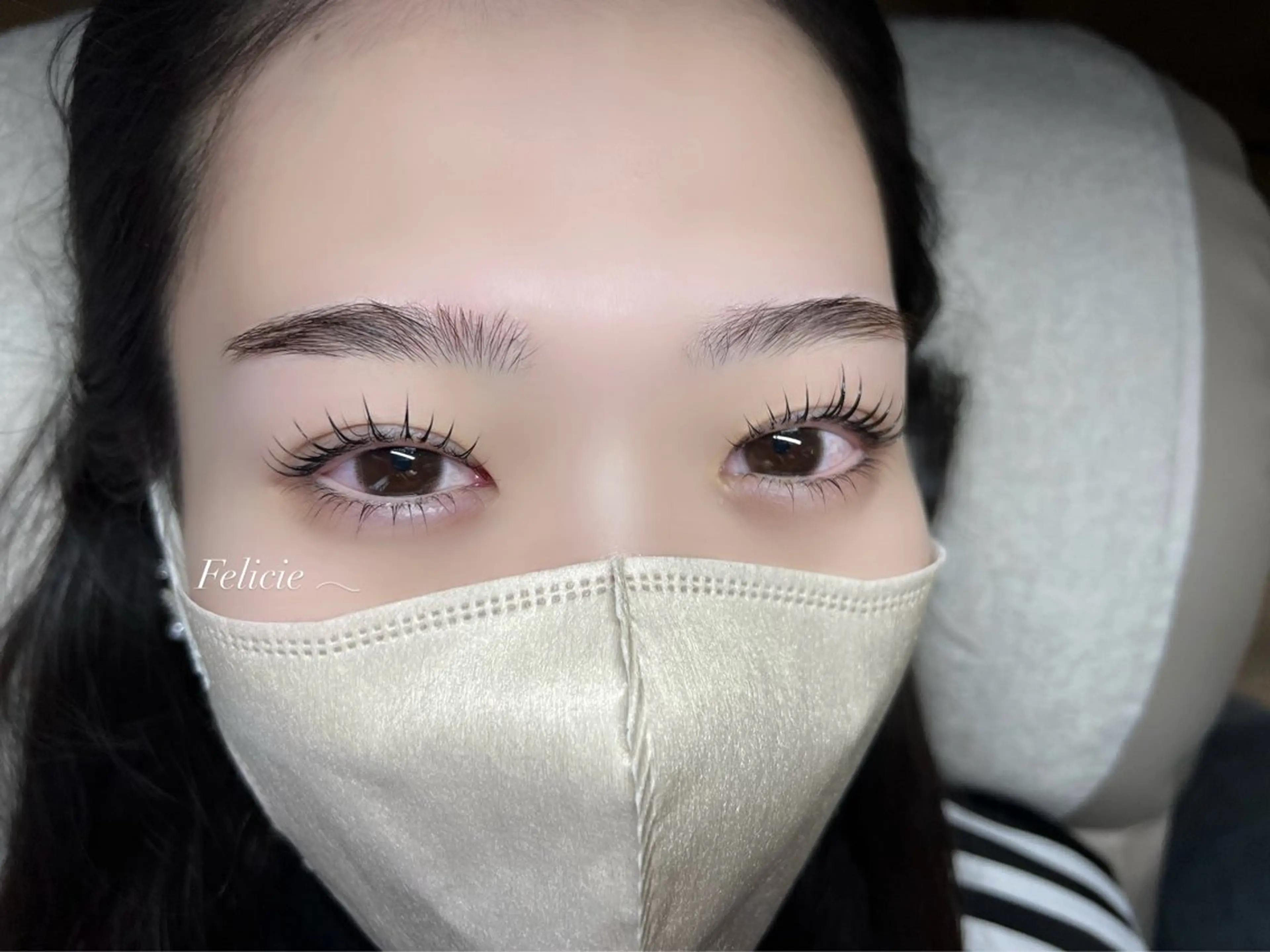 マツエク・マツパ パリジェンヌラッシュリフト Felicie＊ Sayakaのマツエク・マツパデザイン