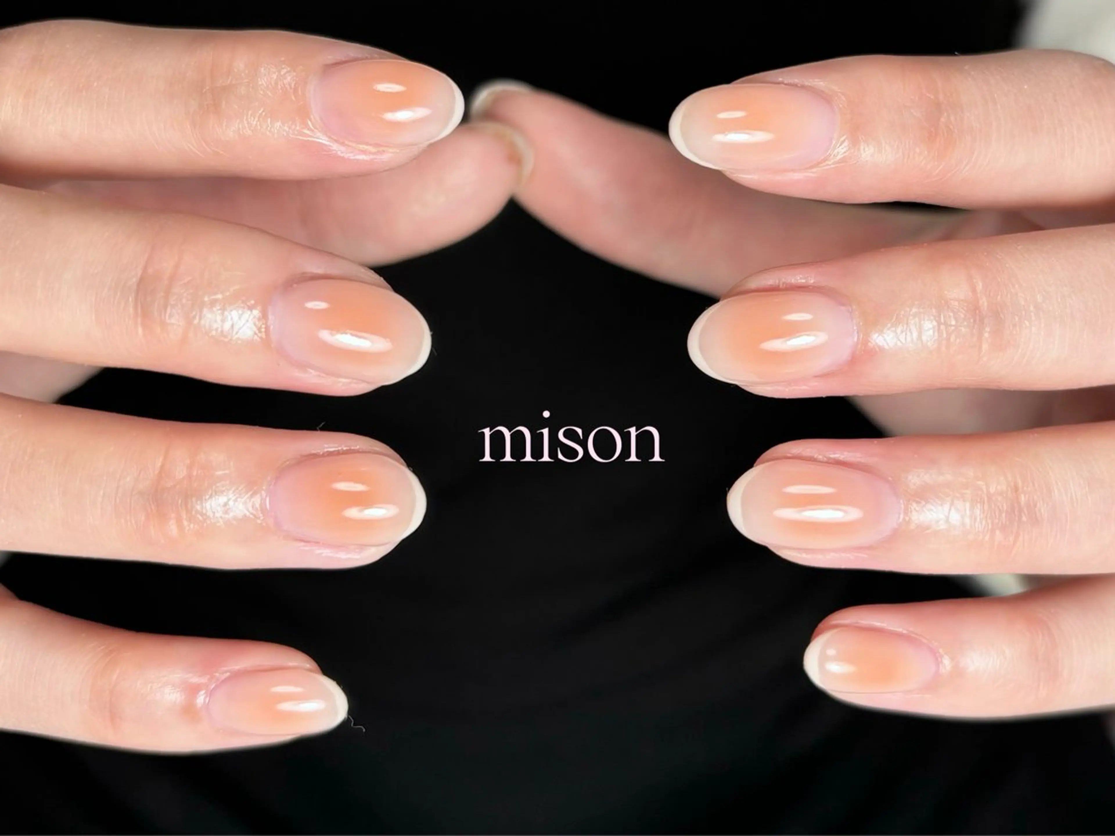 ネイル チークネイル フレンチネイル mison所属・mison 安形友花のネイルデザイン