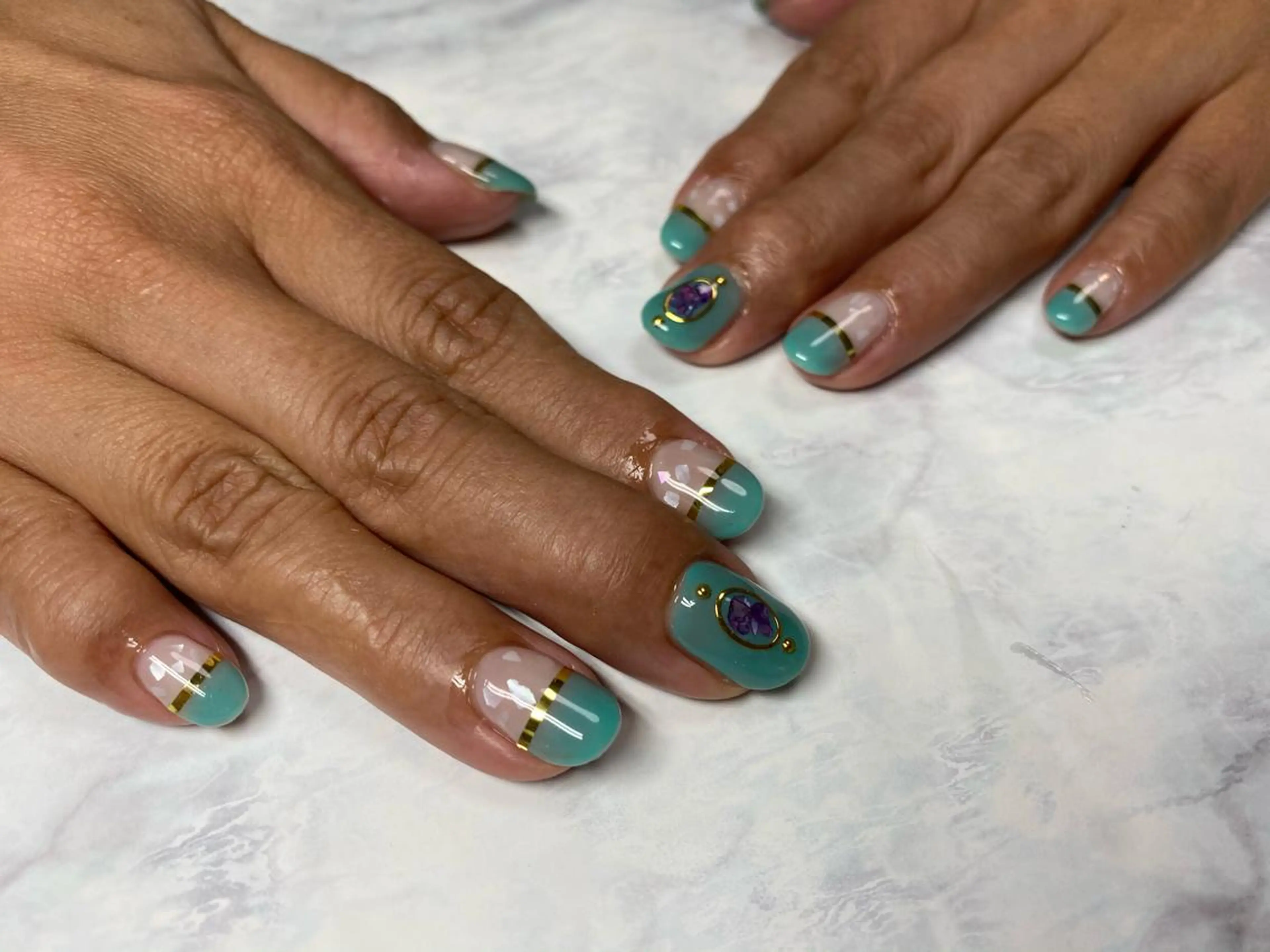 ネイル ハンドネイル Mana‪ ‪·͜· ❤︎‬のネイルデザイン