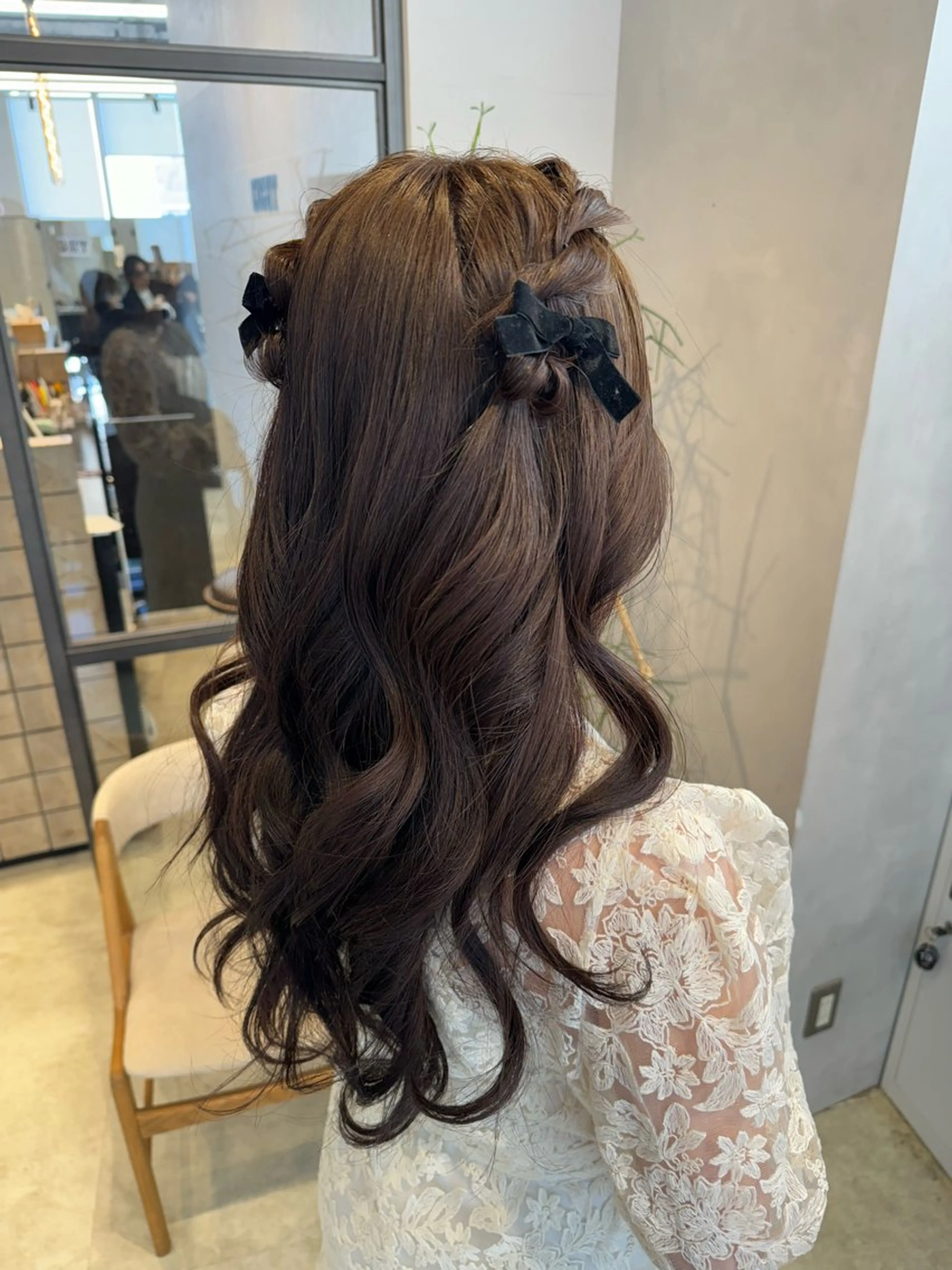 ロング ヘアアレンジ 透明感カラー✨艶髪 制作🌱山根あゆみのヘアスタイル