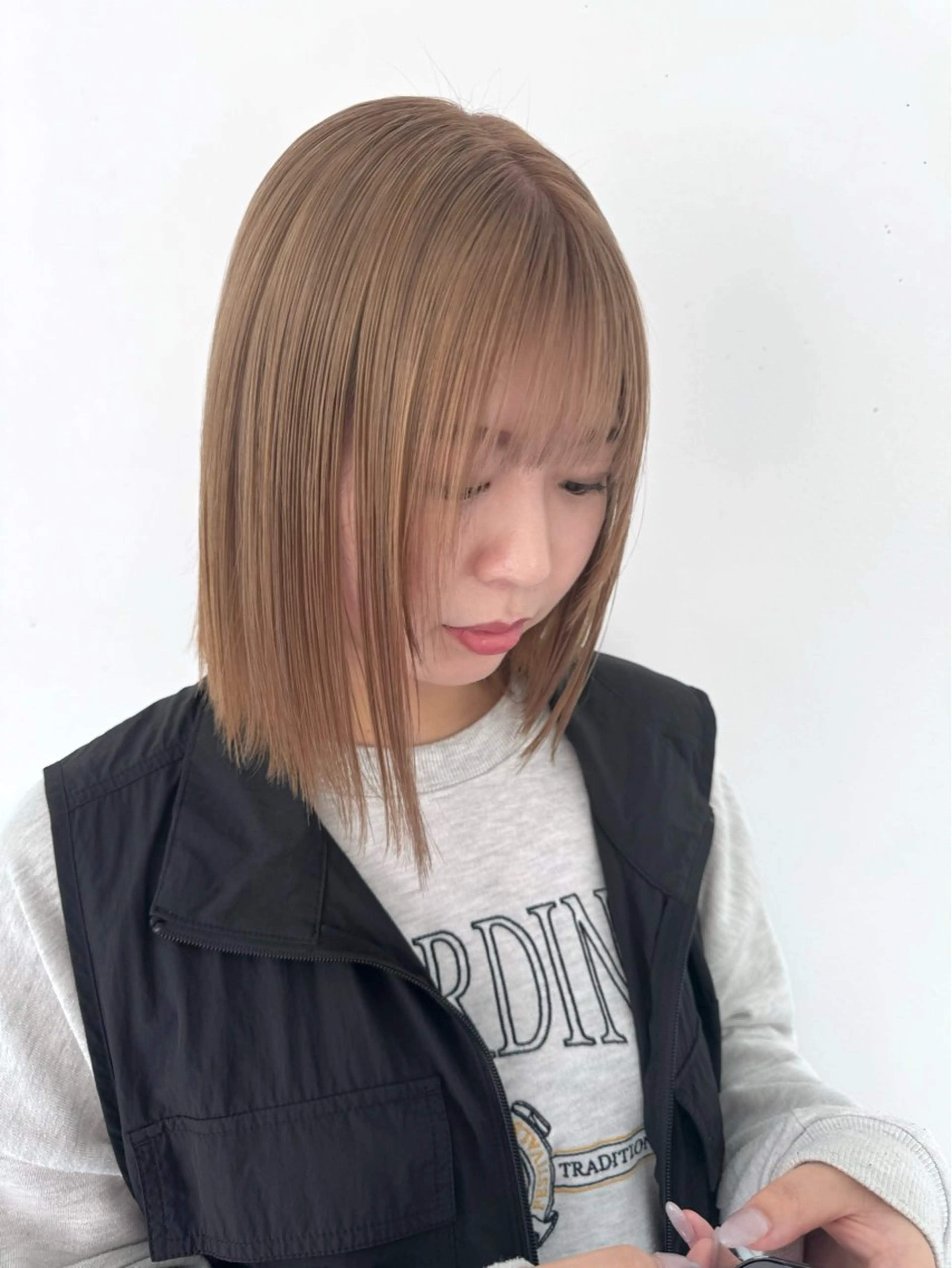 ミディアム カラー Nico所属・ご予約は2月まで！ maho‪🐈🎀のヘアスタイル