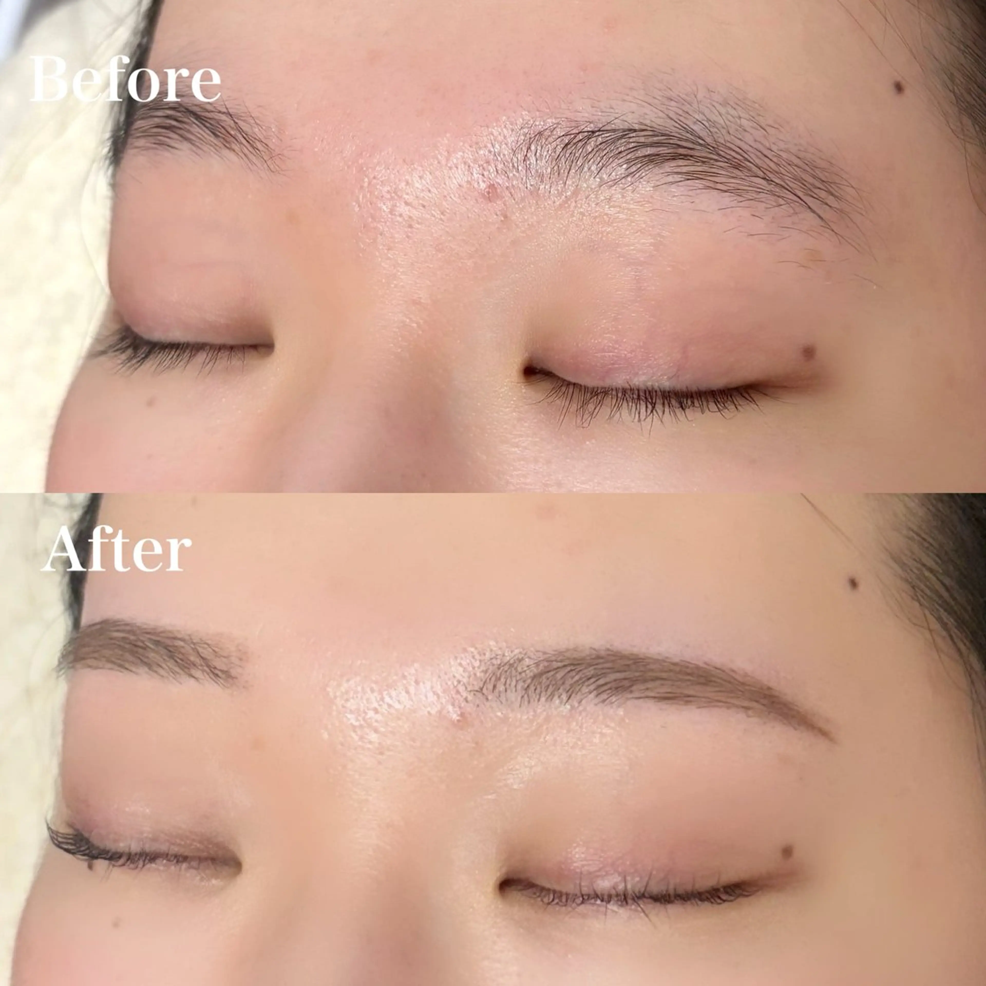 アイブロウ 眉毛ワックス脱毛 ワックス脱毛 眉カット meg .のマツエク・マツパデザイン