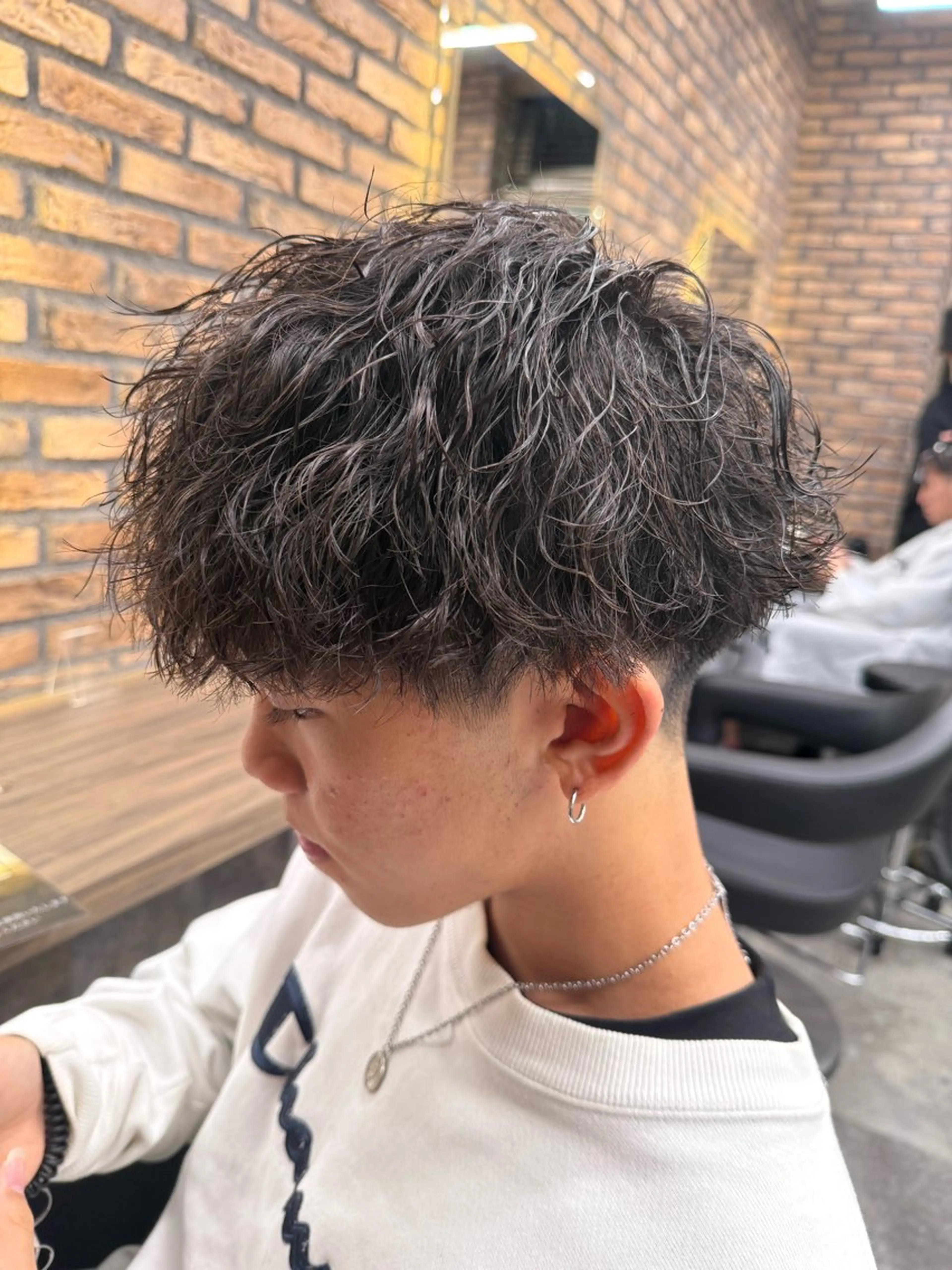 ショート カラー パーマ ヘアアレンジ メンズ キッズ 🔷横浜1のパーマ 職人🔷将太郎のヘアスタイル