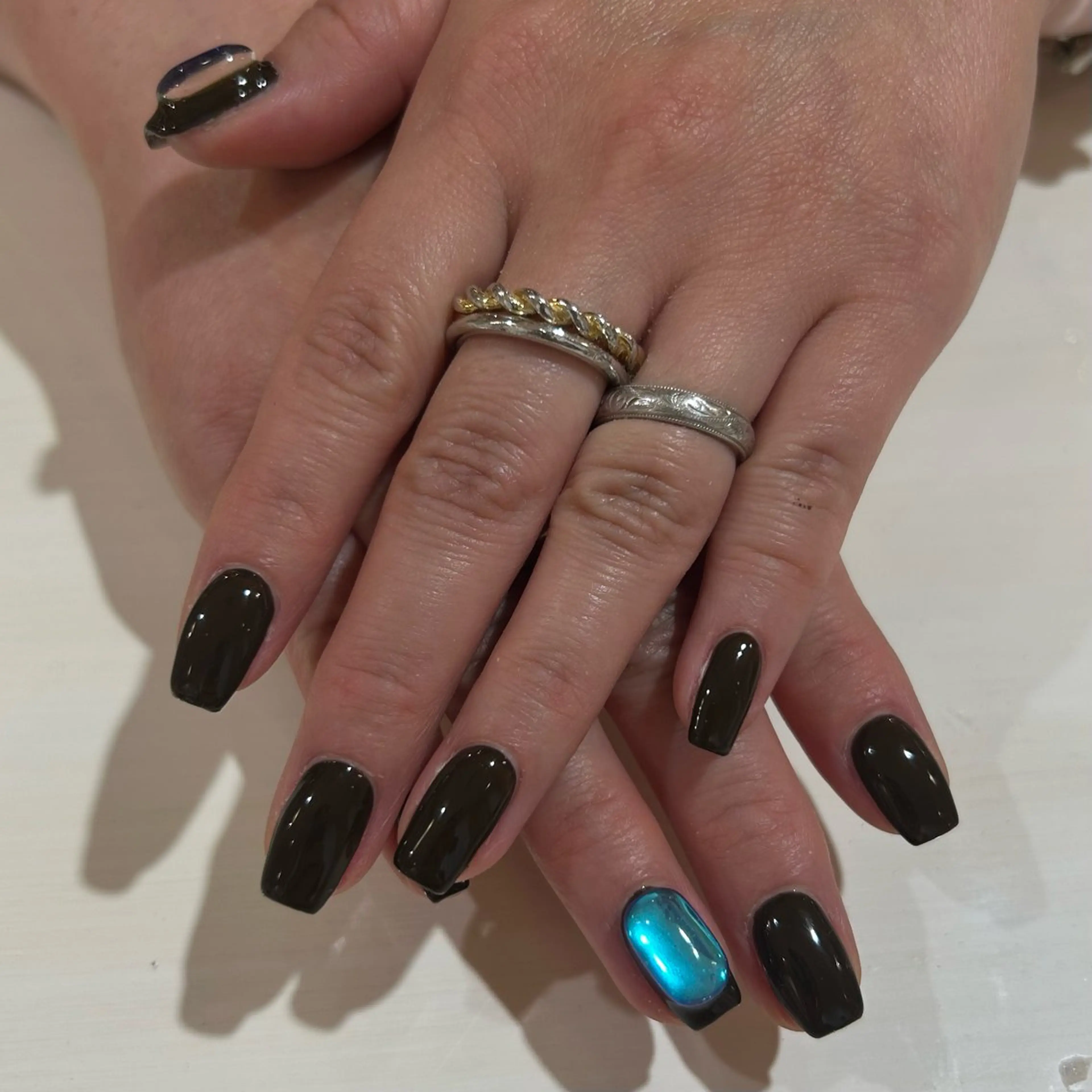 ネイル 氷ネイル・うるうるネイル She nail TAKENAKAのネイルデザイン