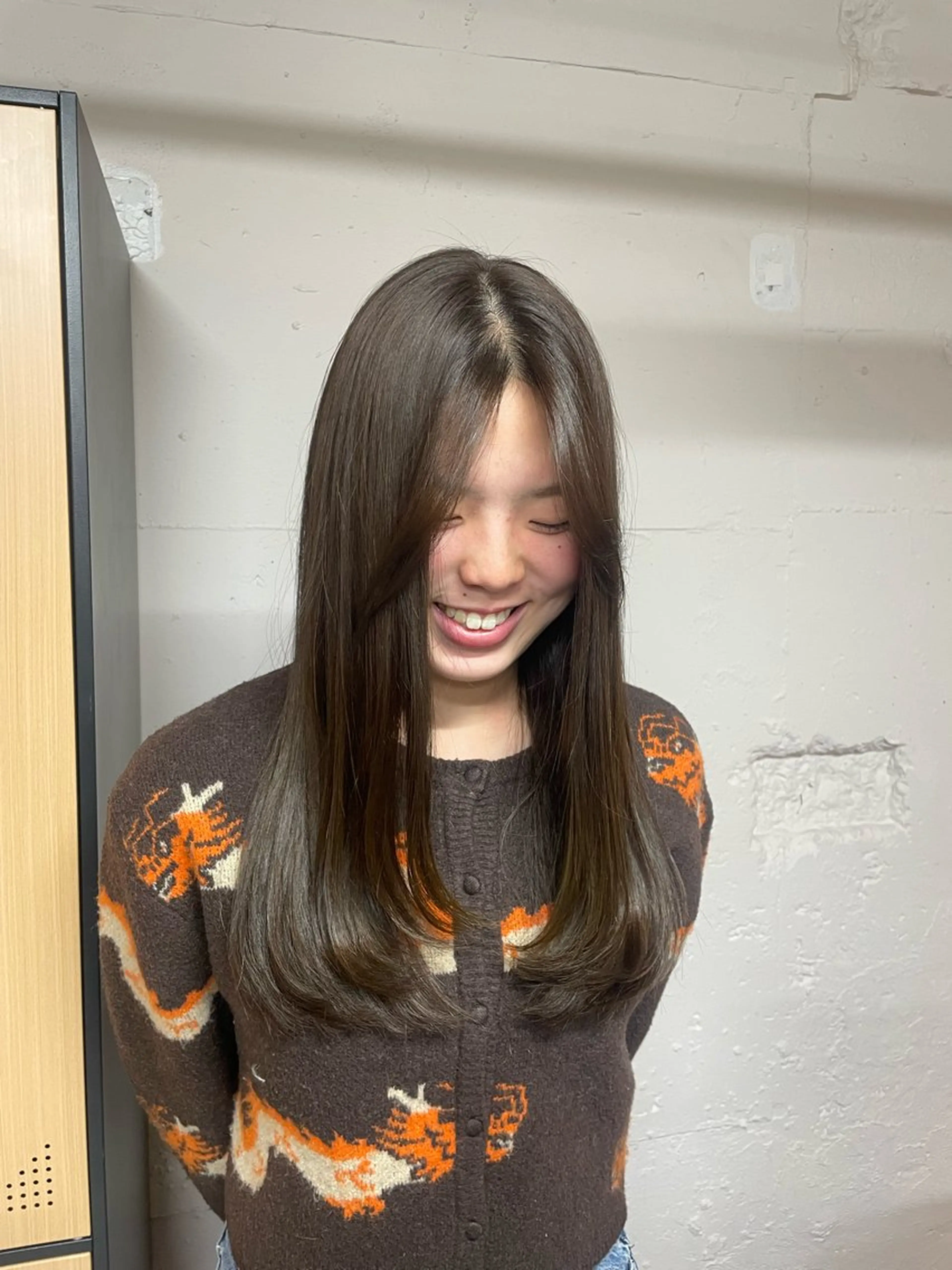 ロング カット トリートメント tokute 中野真咲🐺のヘアスタイル