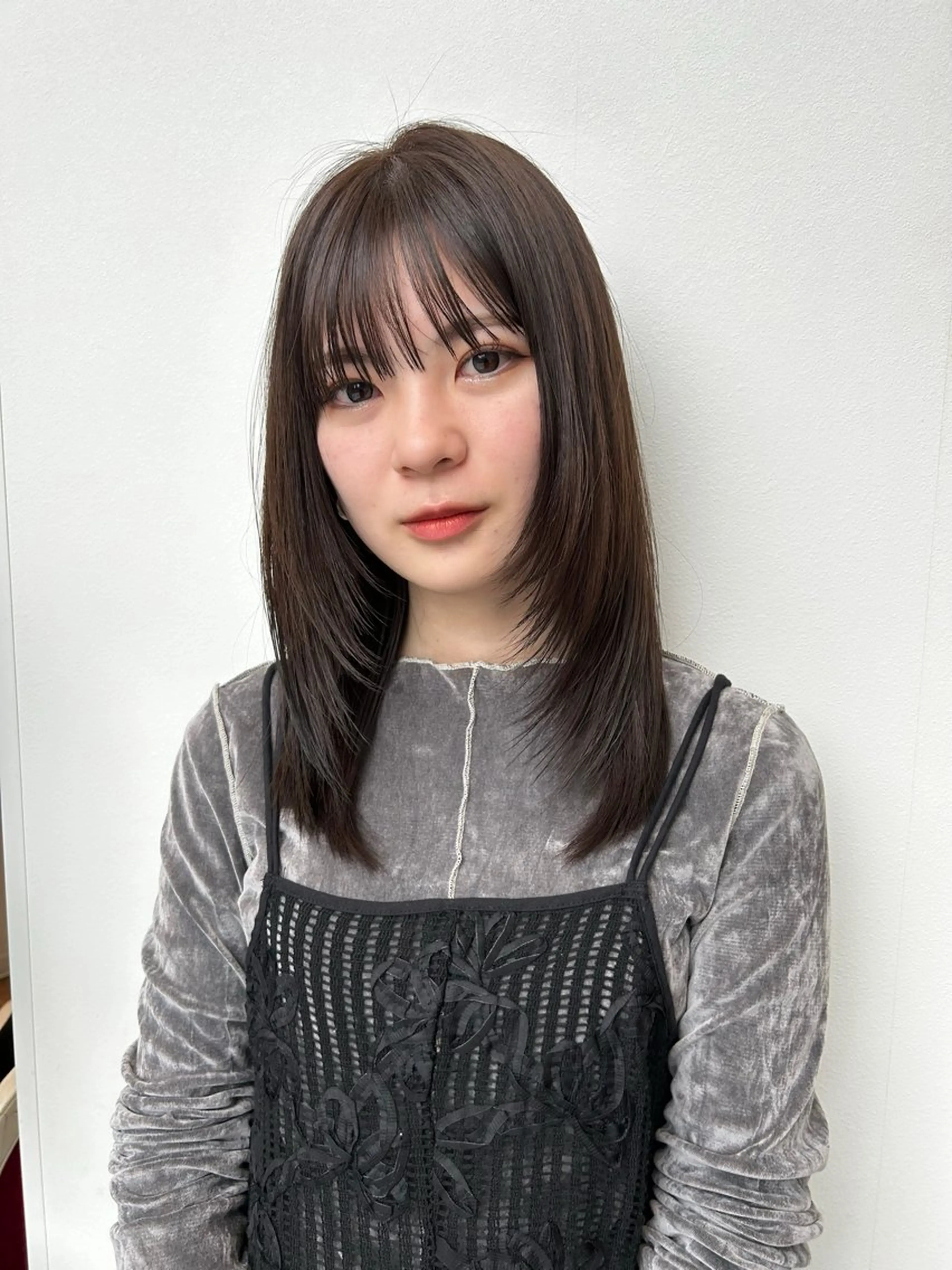 ミディアム カラー 透明感カラー k-twoういのヘアスタイル