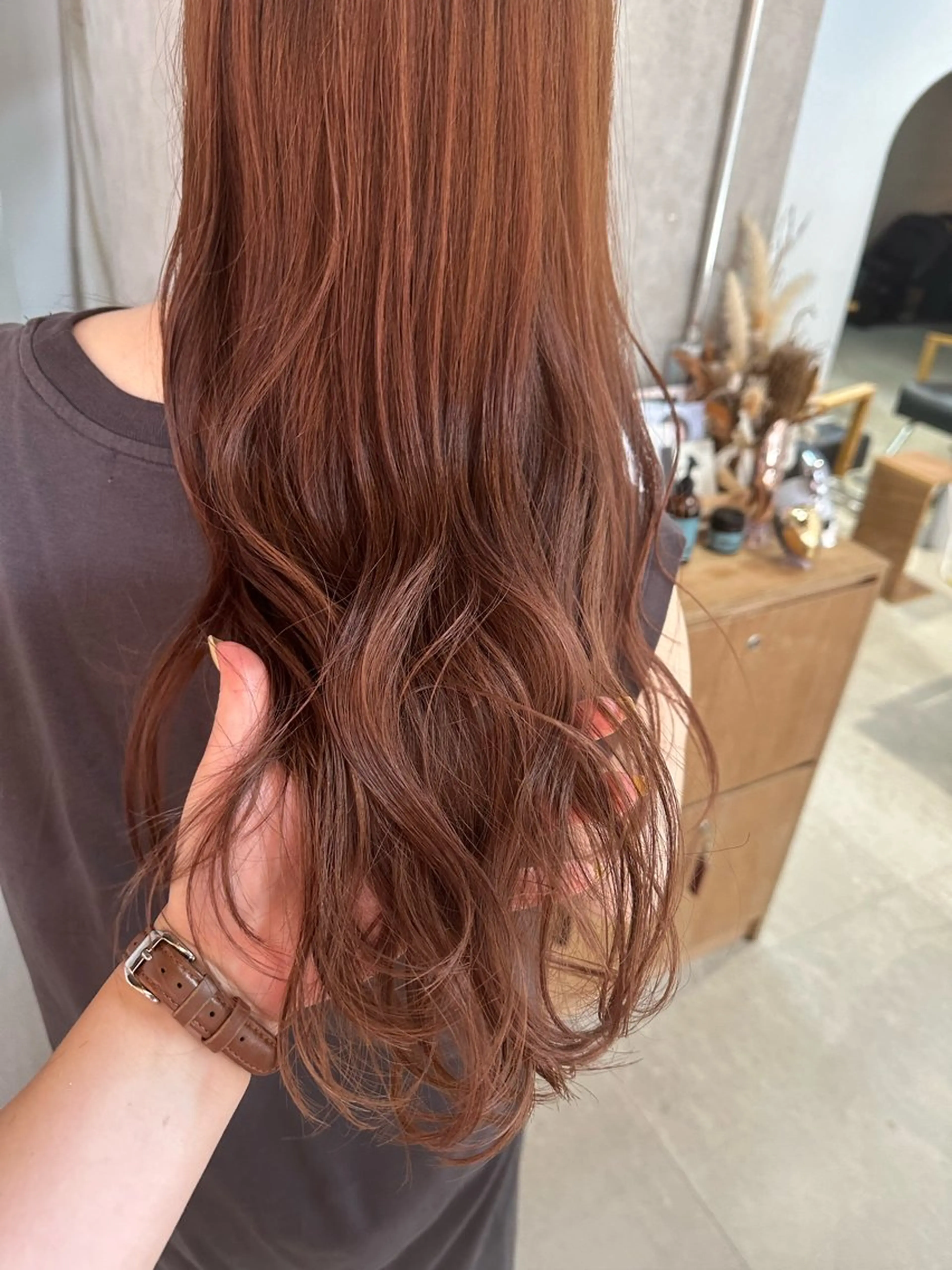 ロング カラー ブラウンカラー カット ヘアカラー Le'a 谷町🌼 幸村はるひのヘアスタイル