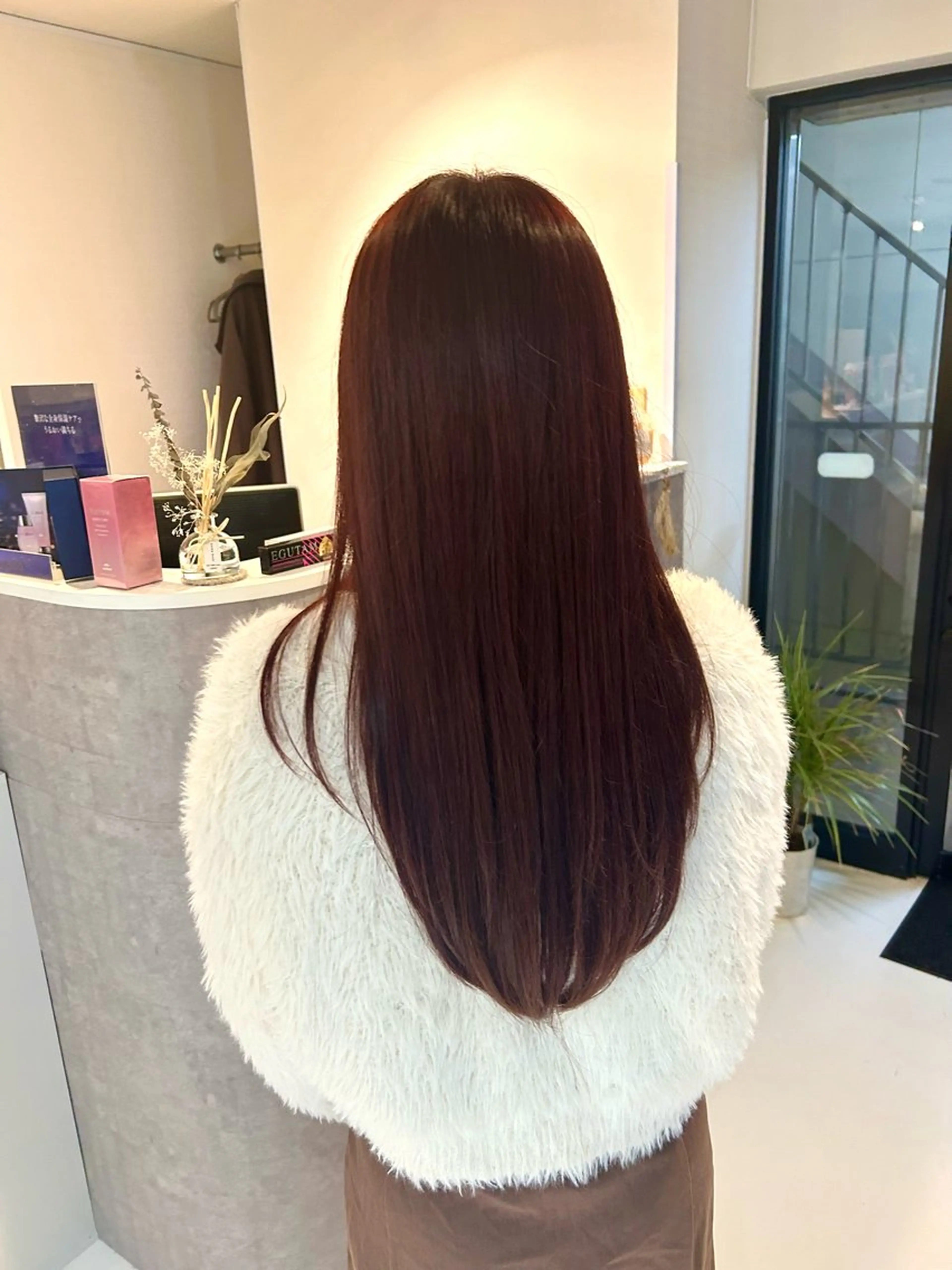 ロング カラー カット ヘアカラー トリートメント Erina /髪質改善/艶髪🩵のヘアスタイル