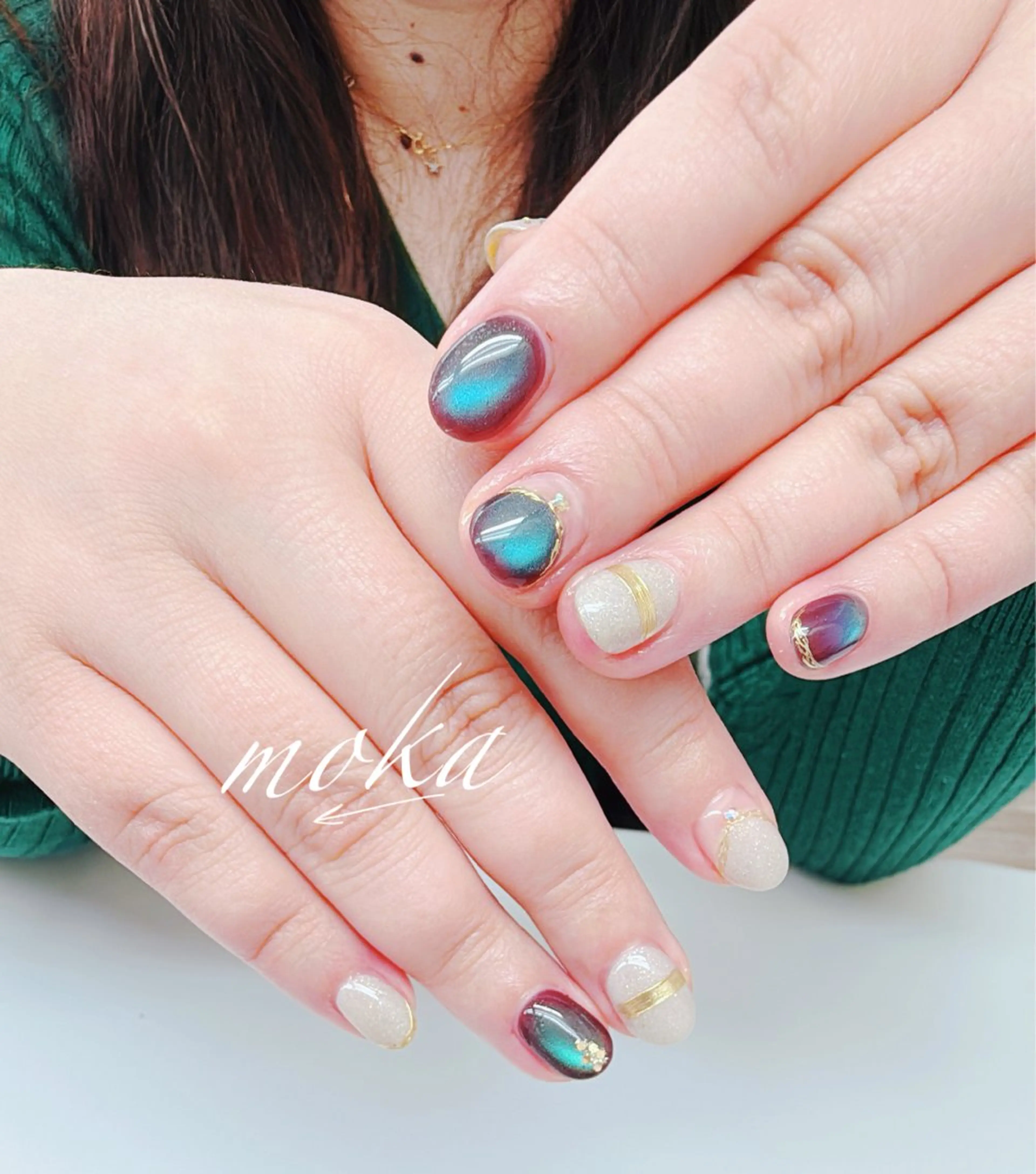 ネイル ハンドネイル ハンドケア 胡蝶蘭レディースサロ ンNailMOKAのネイルデザイン
