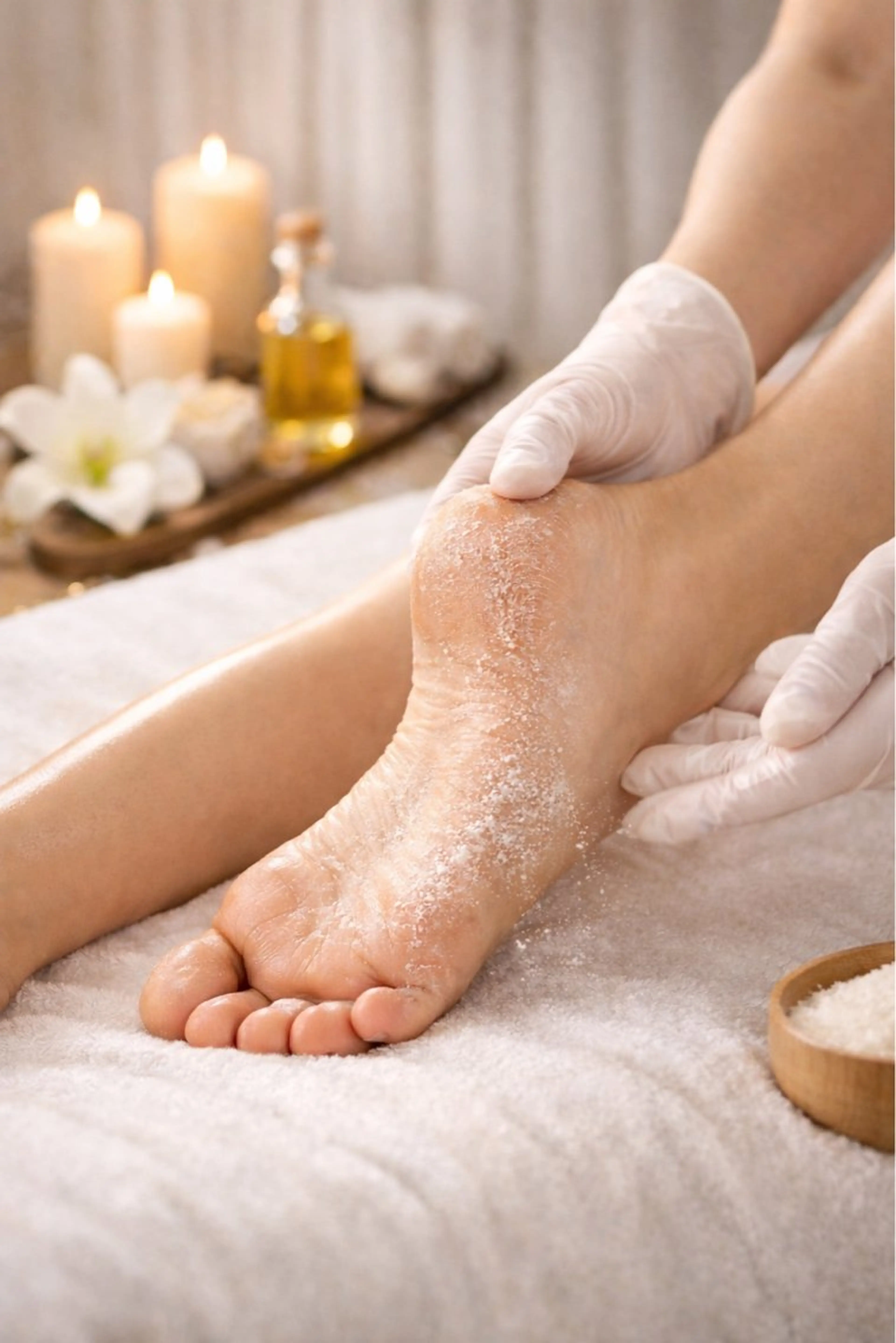 足の角質とりの写真