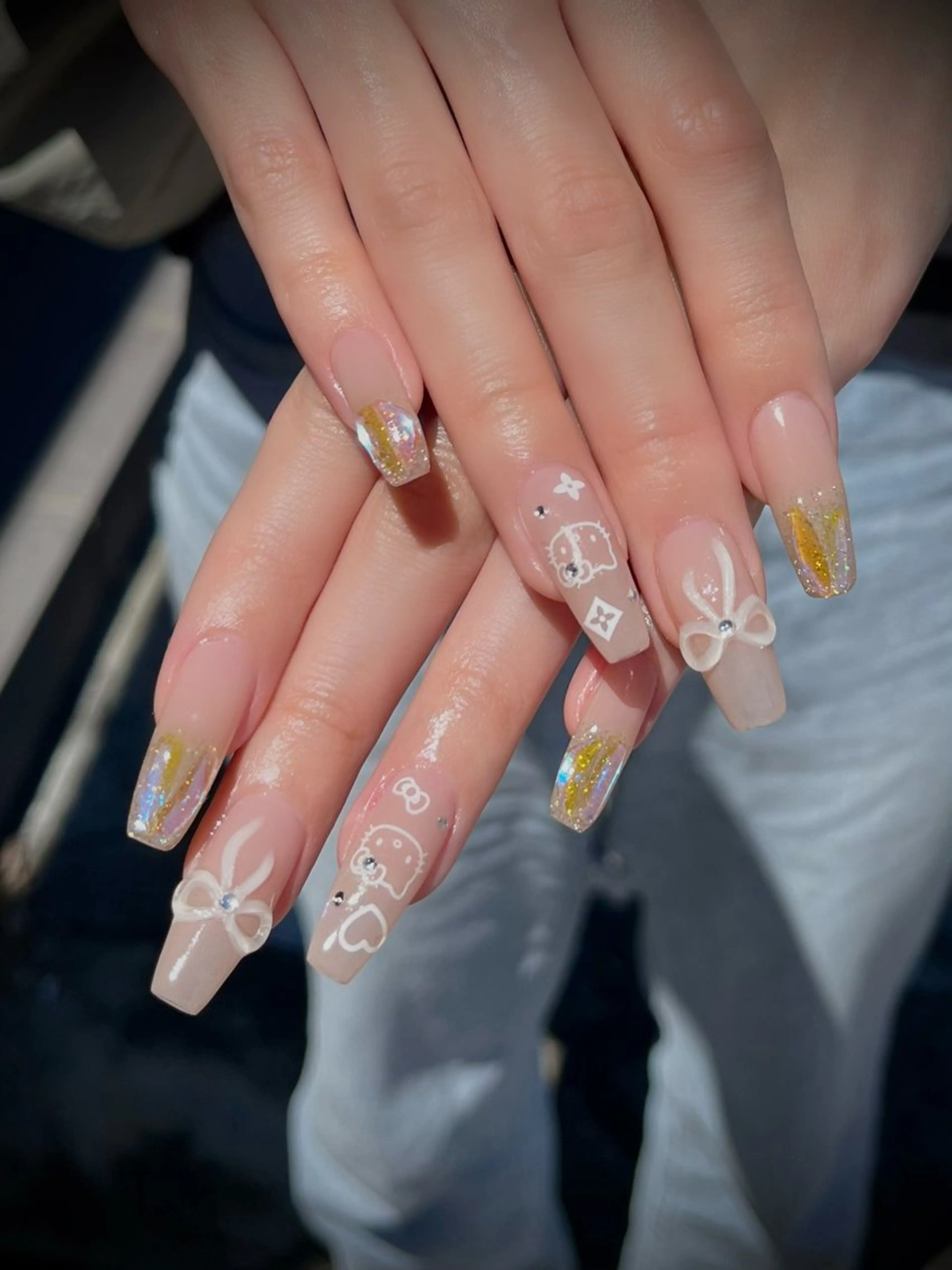 ネイル フットネイル キラキラネイル マグネットネイル ワンカラーネイル スカルプネイル nine.🦋 YUKOのネイルデザイン