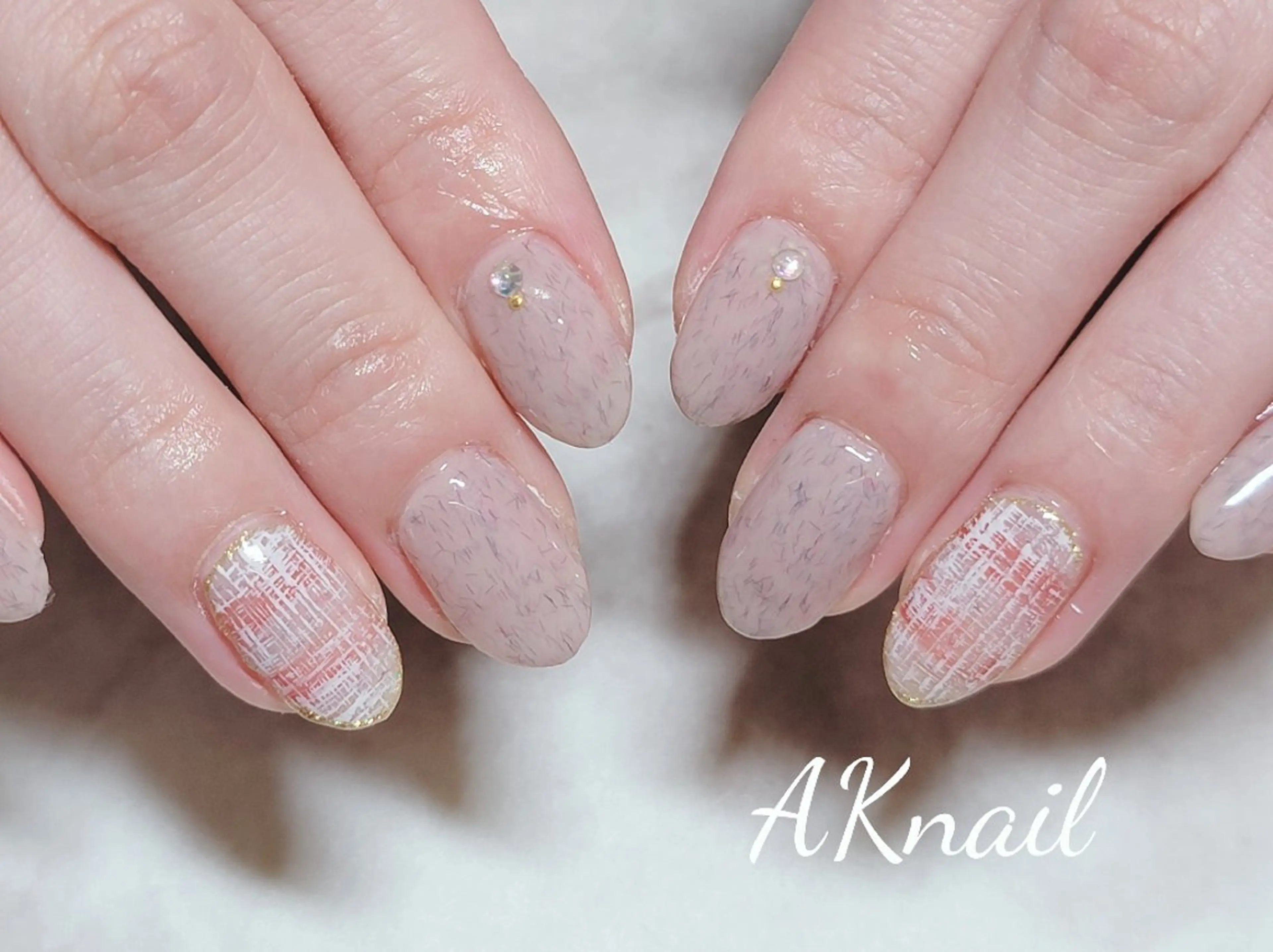 ネイル シンプルネイル ネイル&巻き爪サロン 　AKnailのネイルデザイン