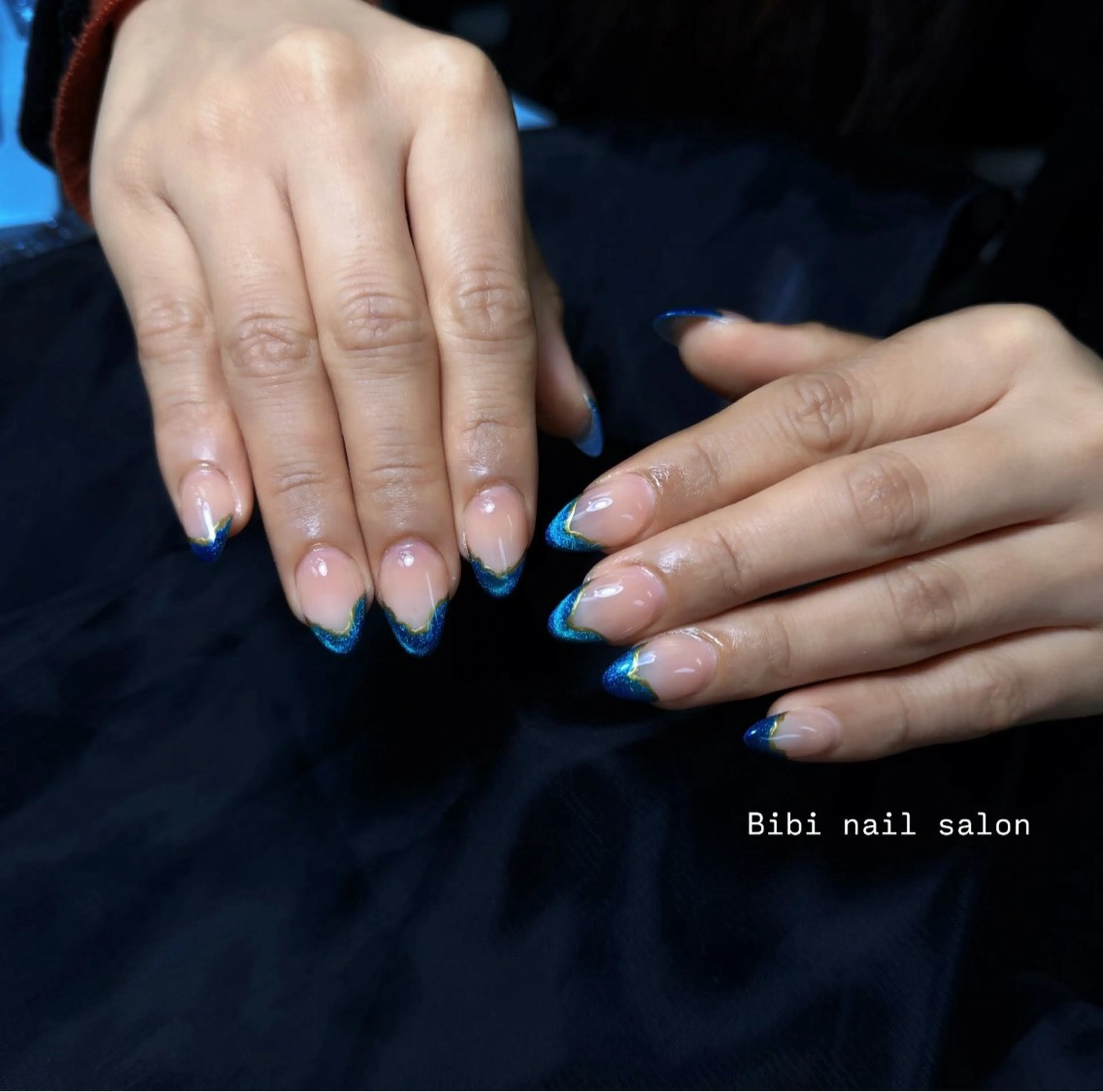 セミロング ハンドネイル Bibi beauty spa Osaka所属・Bibi nail Osakaのネイルデザイン