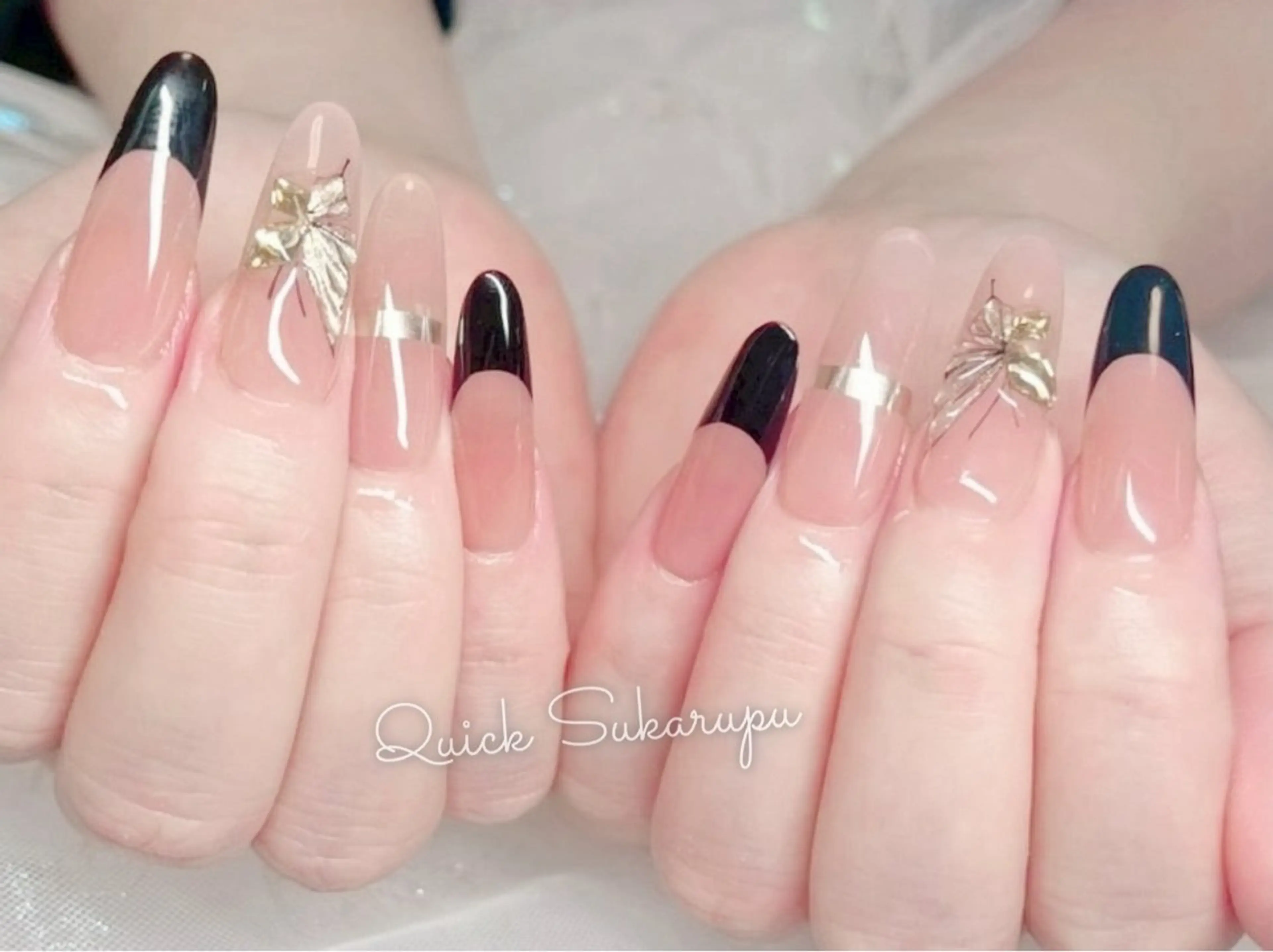 ロング ハンドネイル Quick Sukarupu 高田馬場店所属・Quick Sukarupuのネイルデザイン