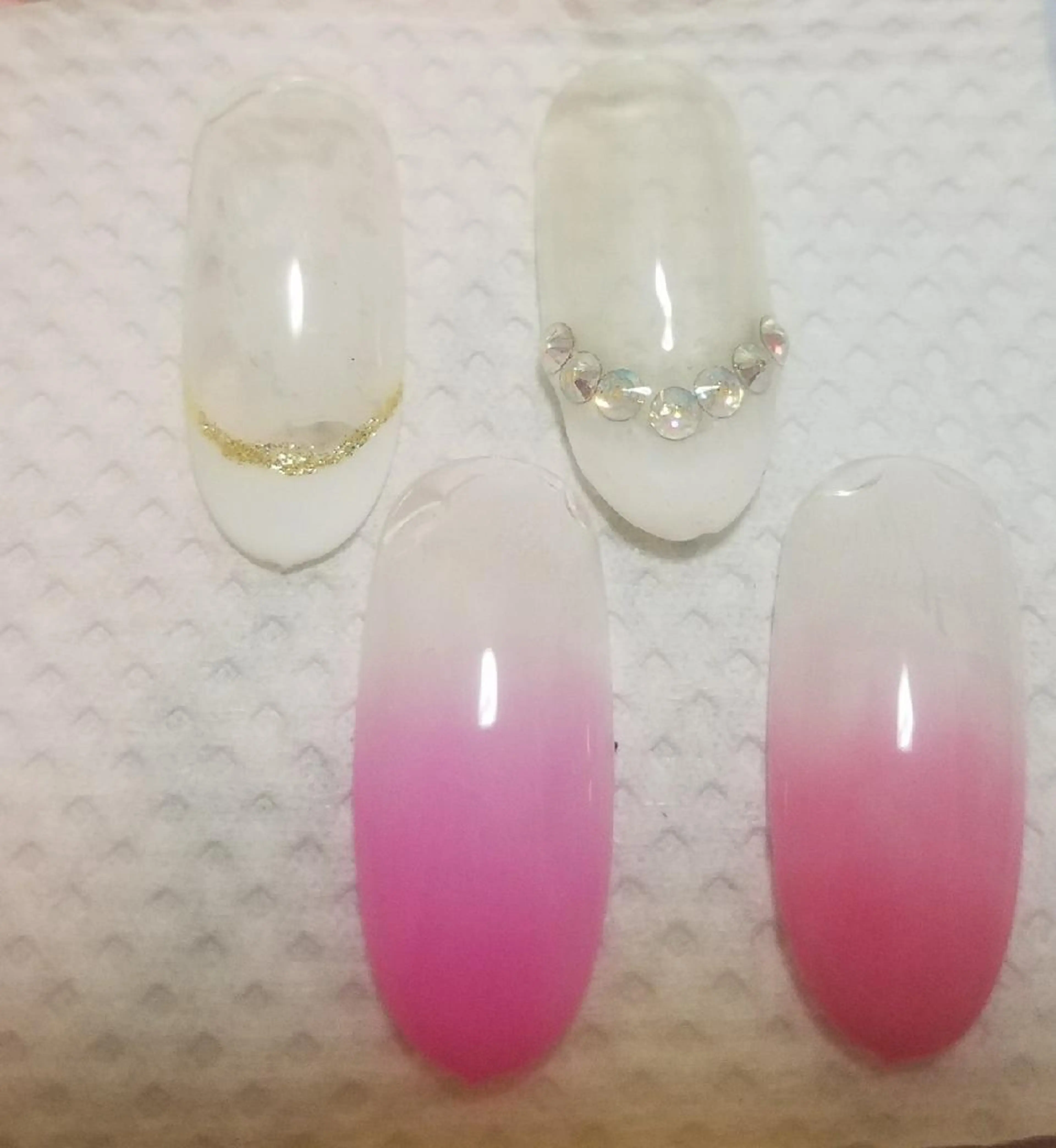 ネイル フレンチネイル グラデーション ピンク nail atelier yuka所属・❤ yuka❤のネイルデザイン
