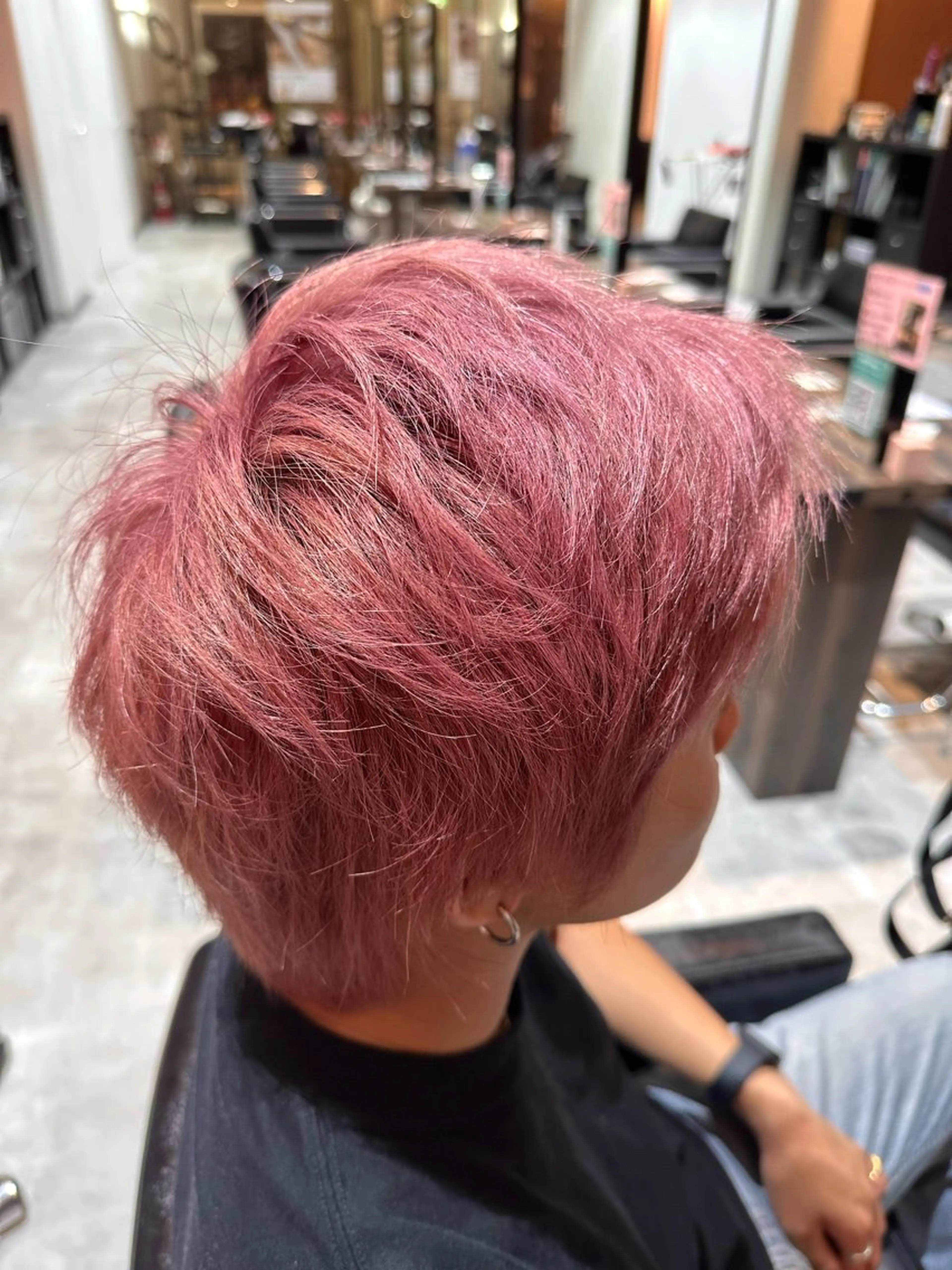 カラー ダブルカラー ピンクカラー 【似合わせ】 藤原 拓徒のヘアスタイル