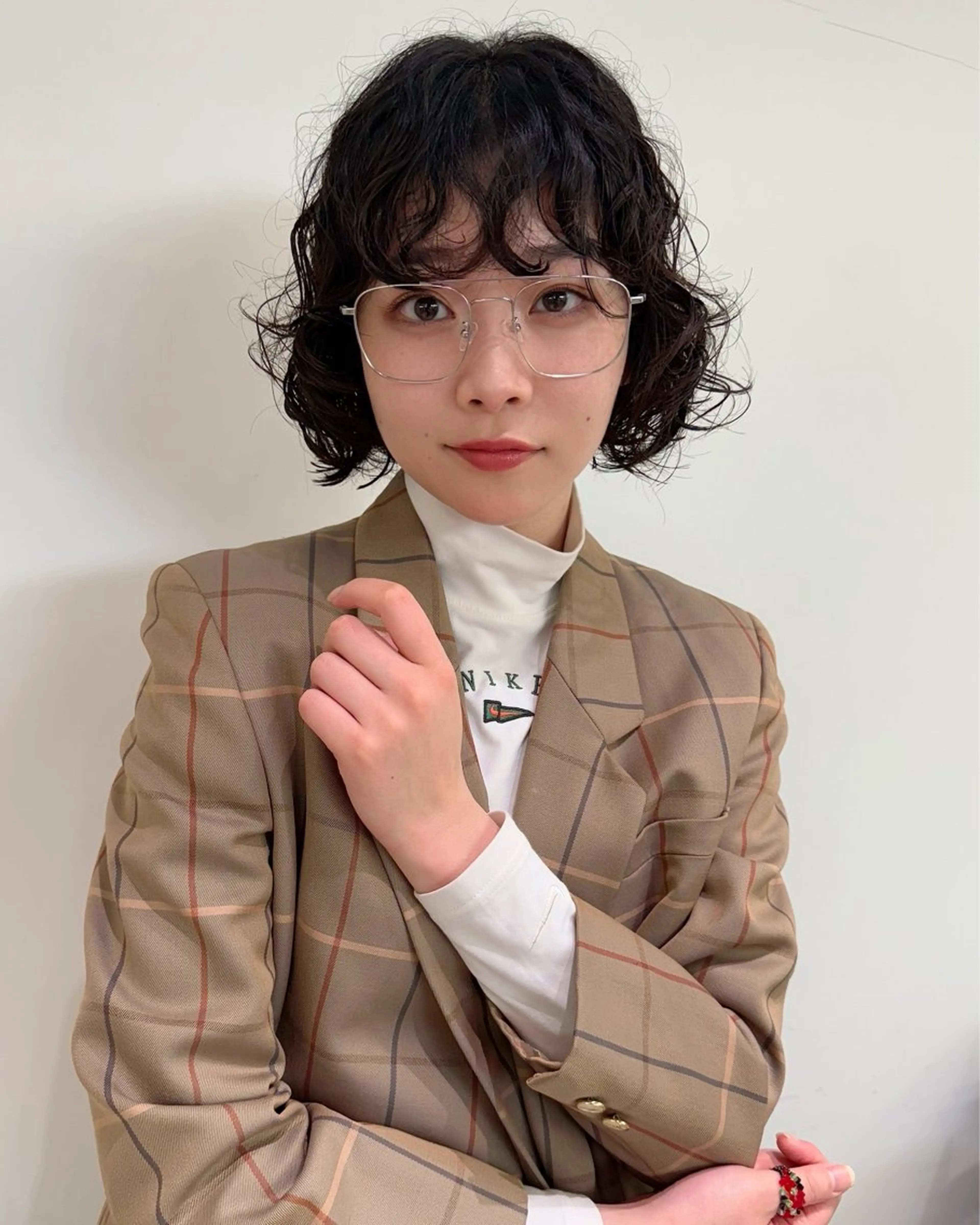 ミディアム パーマ ミディアムパーマ ボブ カット パーマ 原宿パーマ kazuのヘアスタイル