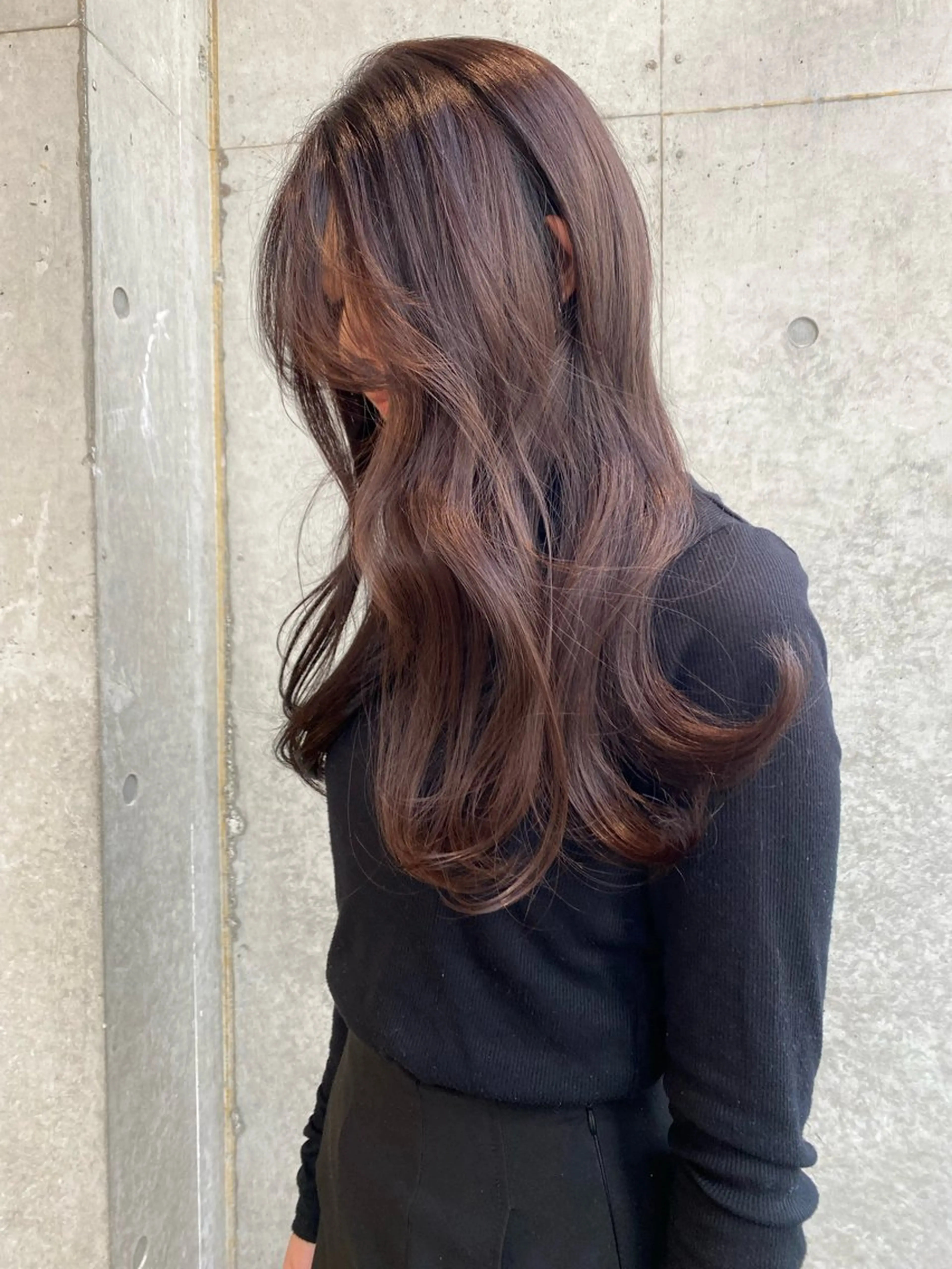 ロング カラー カット ヘアカラー トリートメント レイヤー/柔色 カラー/SAkiのヘアスタイル