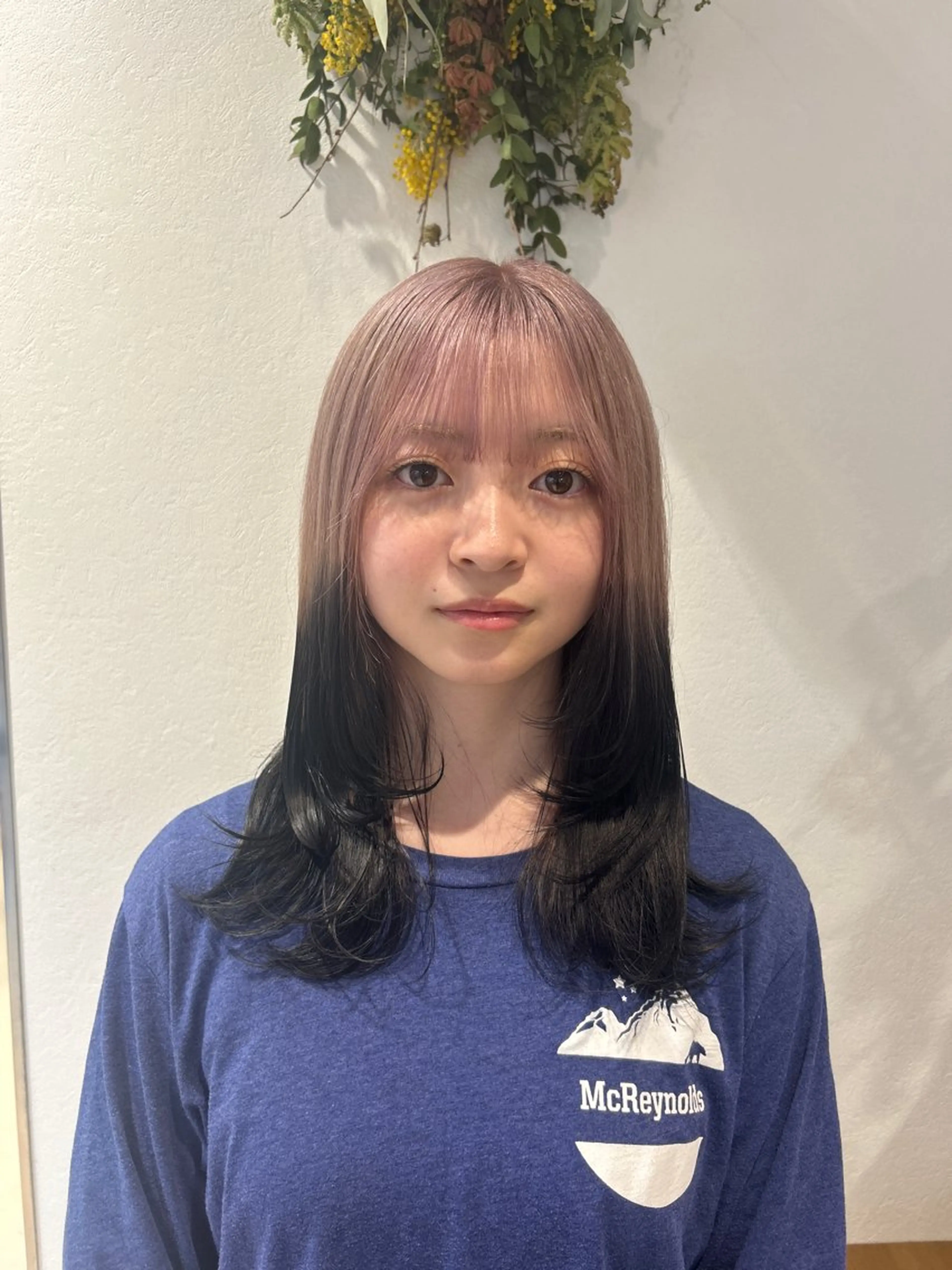 セミロング カット ヘアカラー トリートメント ハイトーン/エクステ /🎀YUINA🎀のヘアスタイル