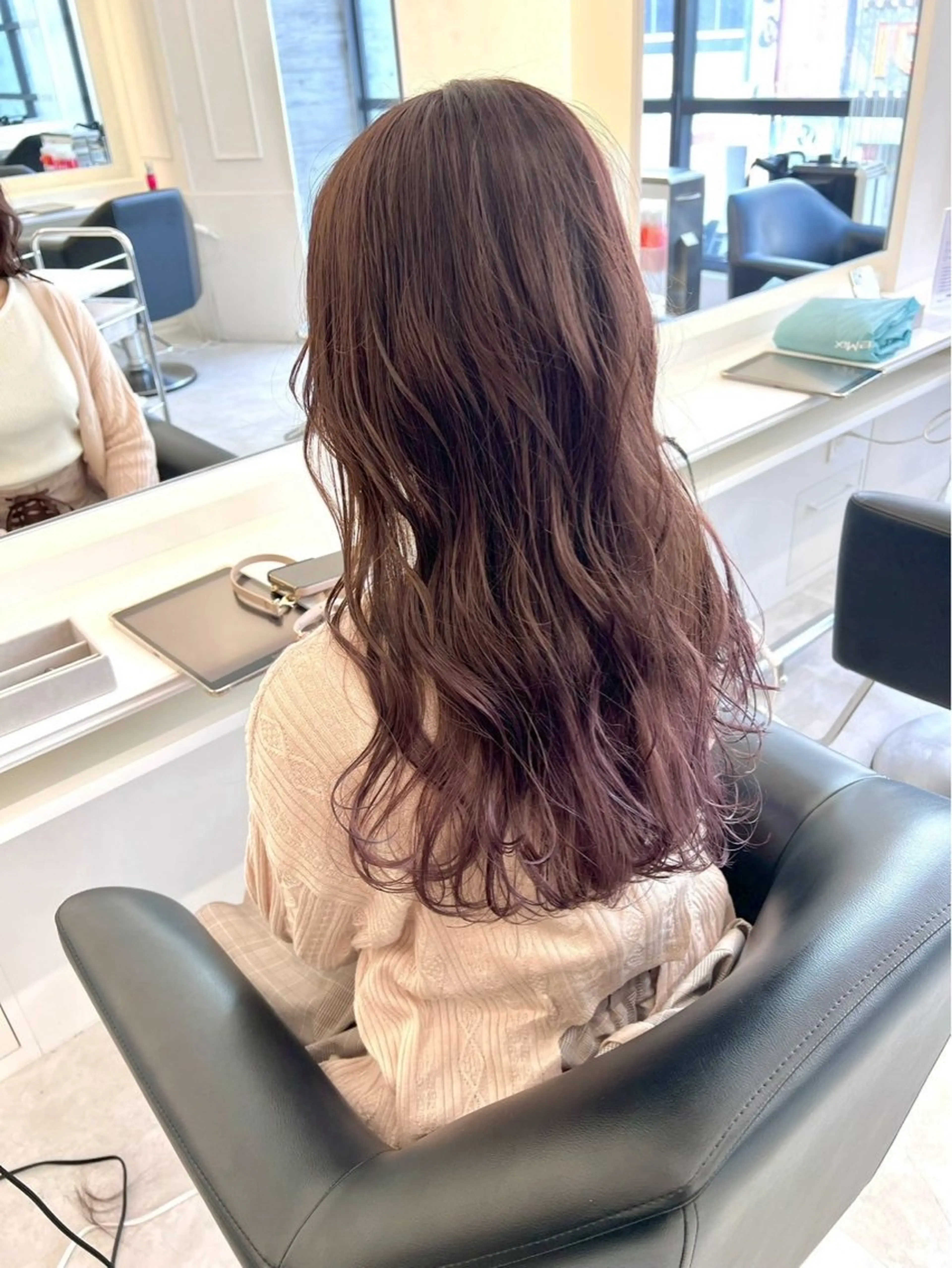 ロング カラー ヘアカラー ParveMix🎀 稲垣詞葉のヘアスタイル