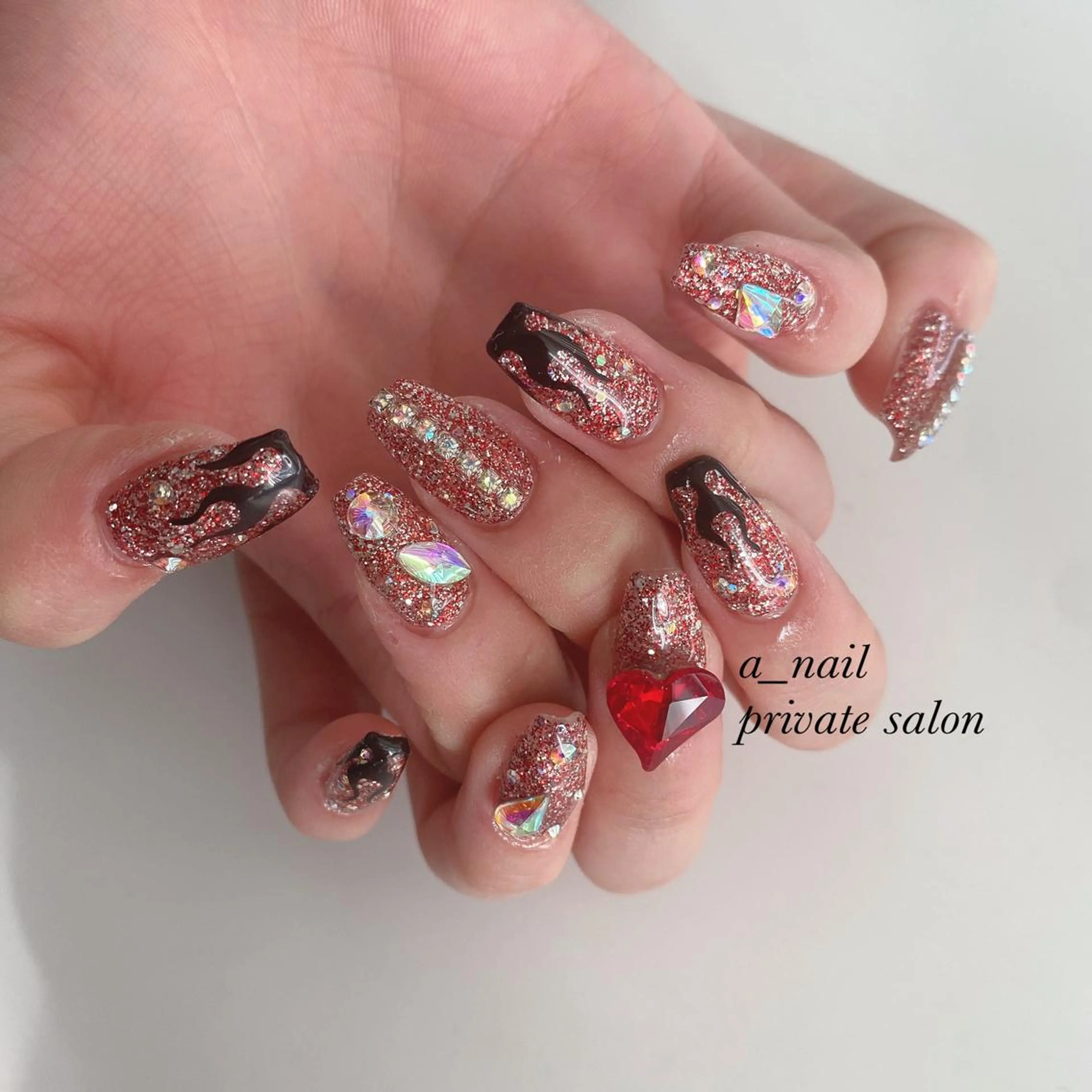 ネイル アニマル柄 アートネイル フレンチネイル ジェルネイル 氷ネイル・うるうるネイル 菅 恵奈のネイルデザイン