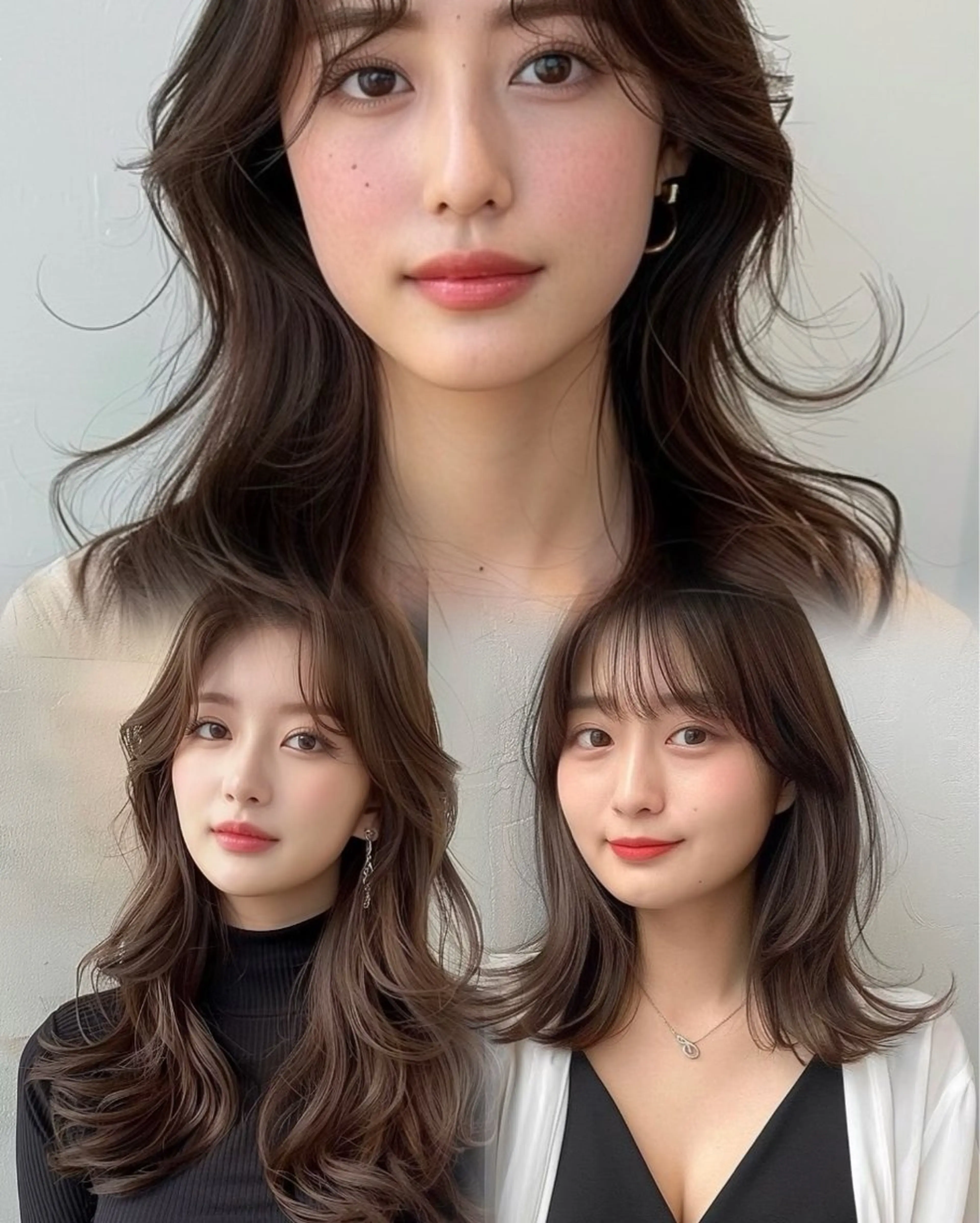 ミディアム ボブ 髪質改善 韓国風ヘア レイヤーカット 小顔カット VLOW nex the salon所属・韓国風/髪質改善/ ナガヤアキラのヘアスタイル