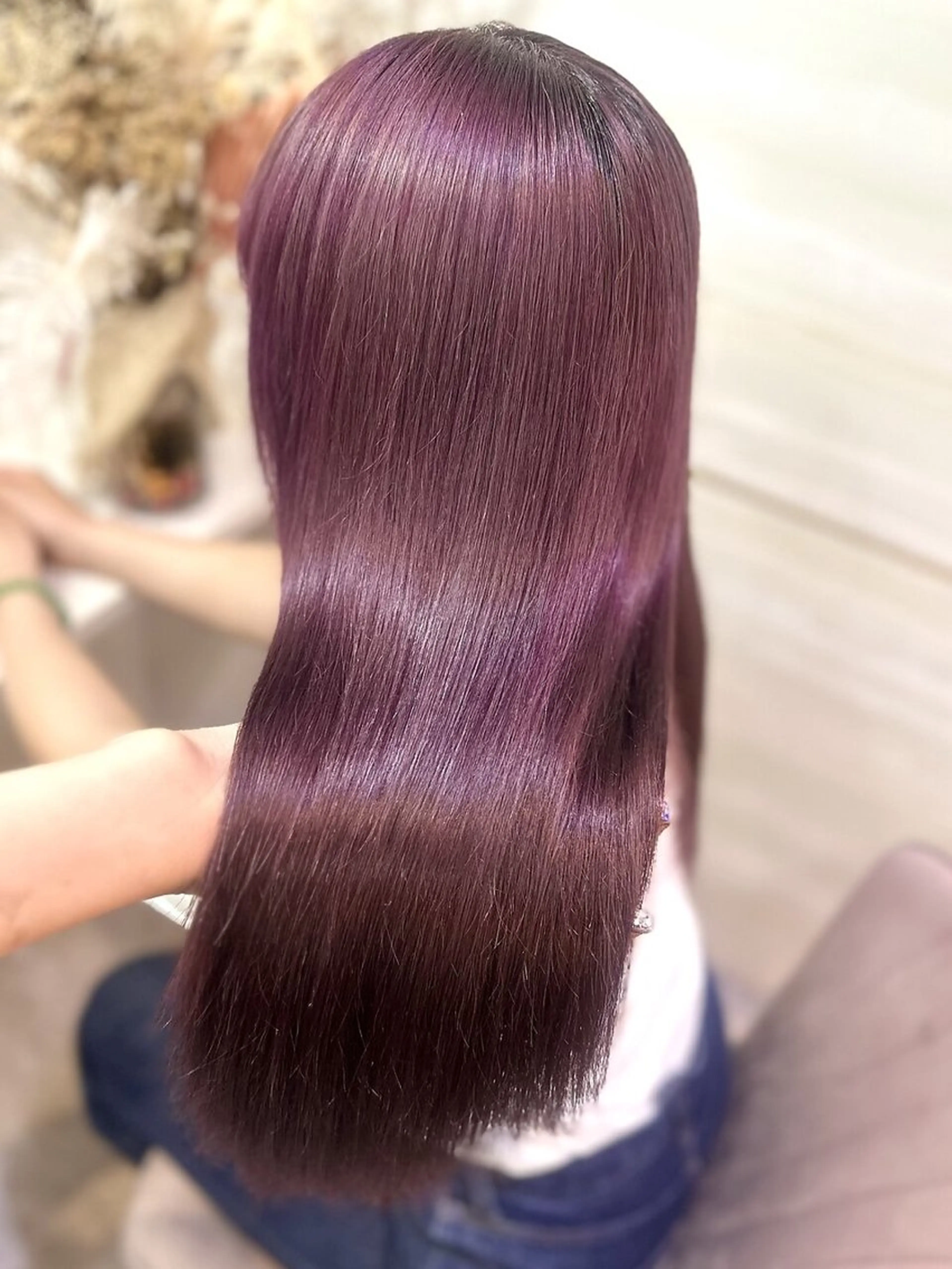 ロング カラー 🩶mana🩶艶髪 /カラーオンカラーのヘアスタイル