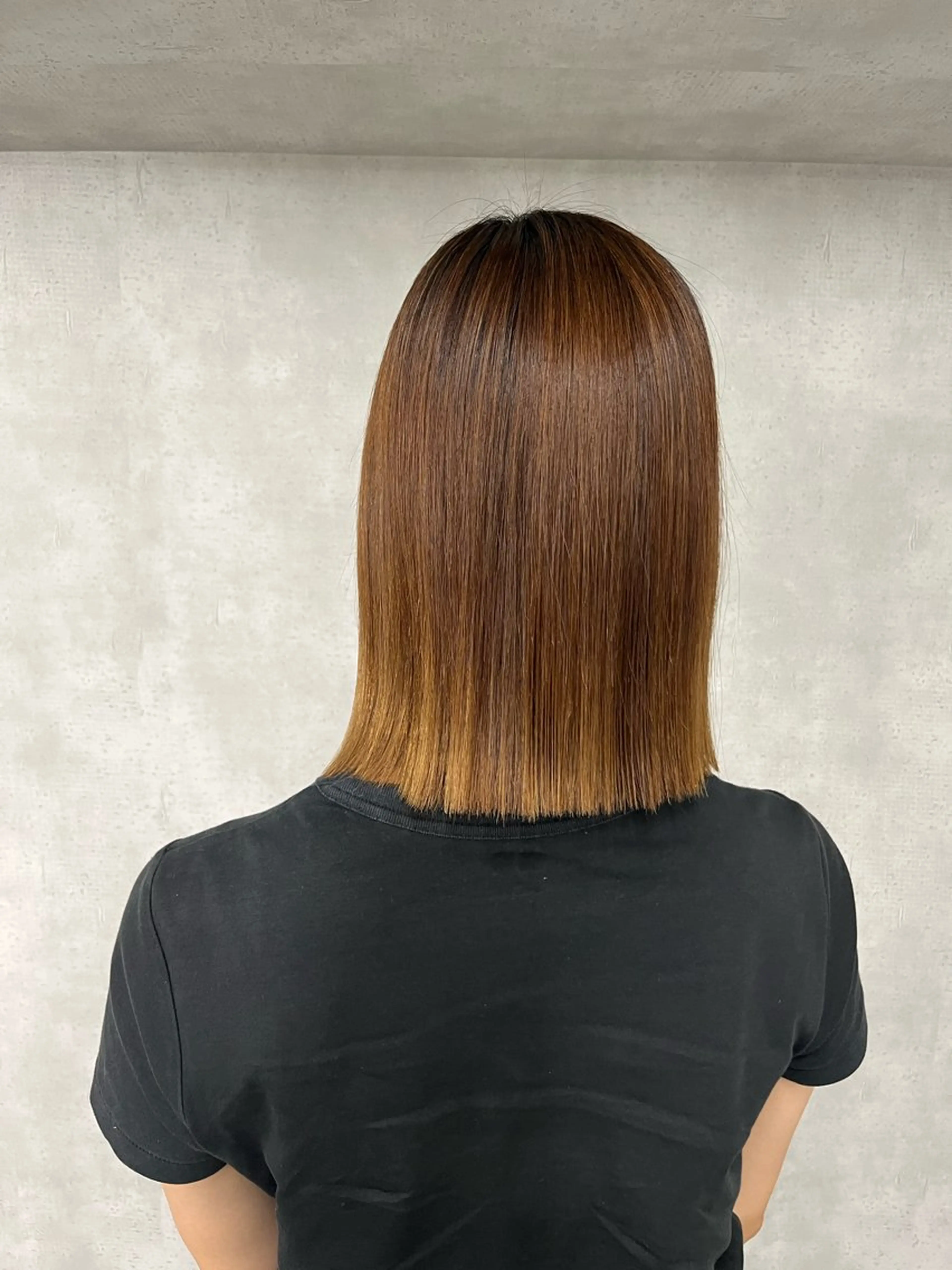 ミディアム パーマ ミディアムパーマ ストレートパーマ anon Loemのヘアスタイル