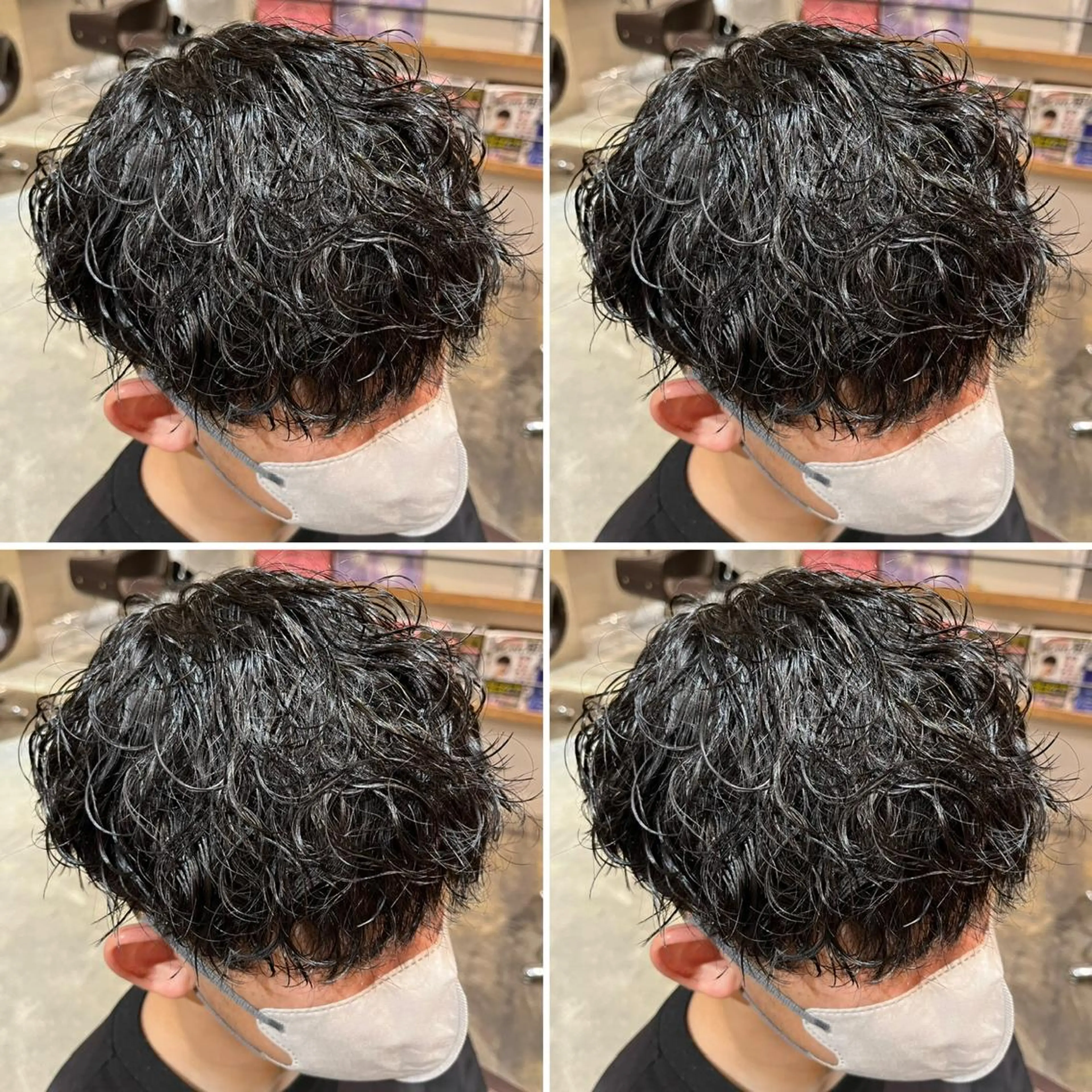 パーマ メンズ カット パーマ トリートメント ヘアセット 👑メンズパーマ特化 店長望月謙二郎👑のヘアスタイル