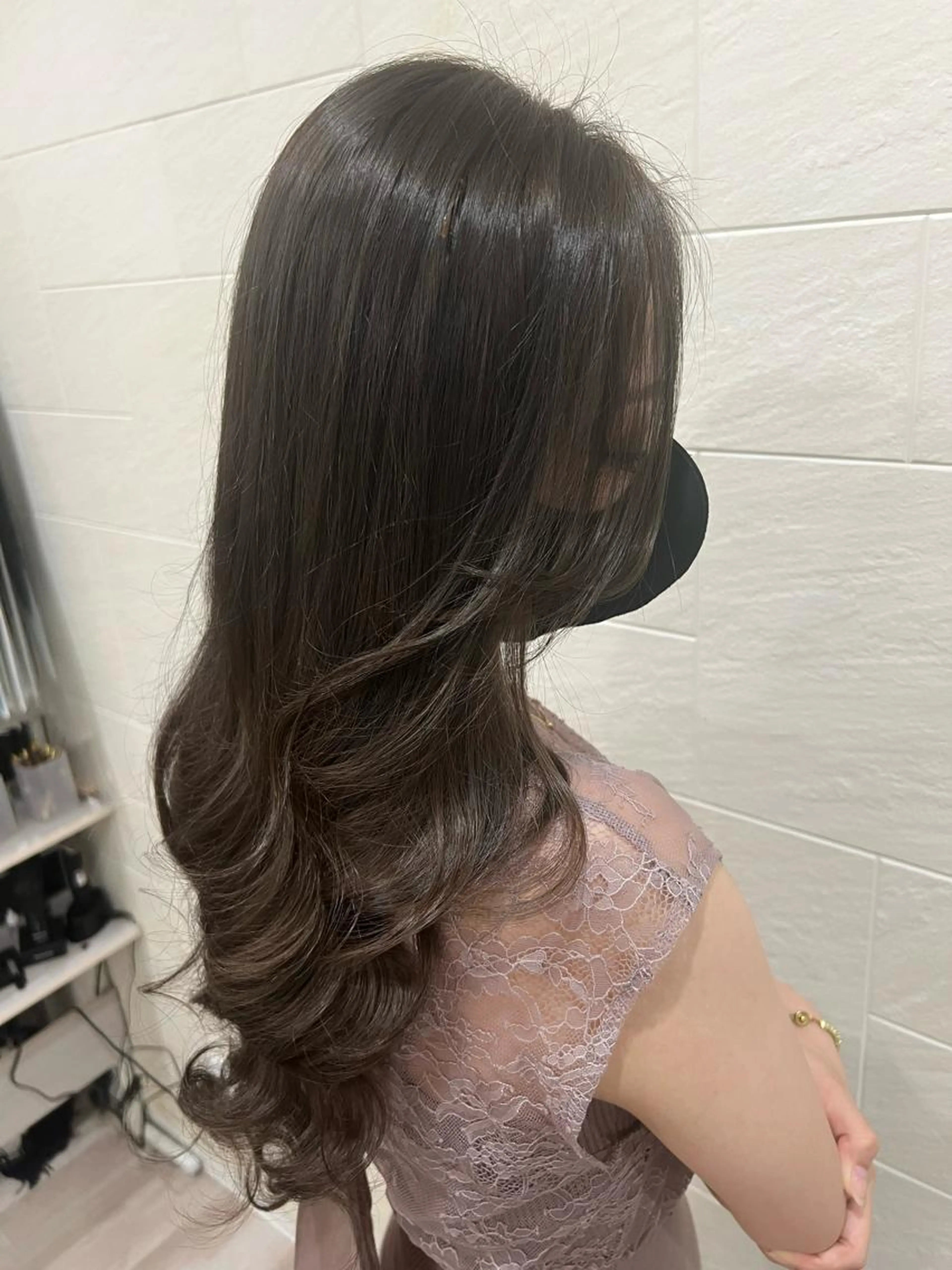 エクステ付けたままカラー✨️の写真