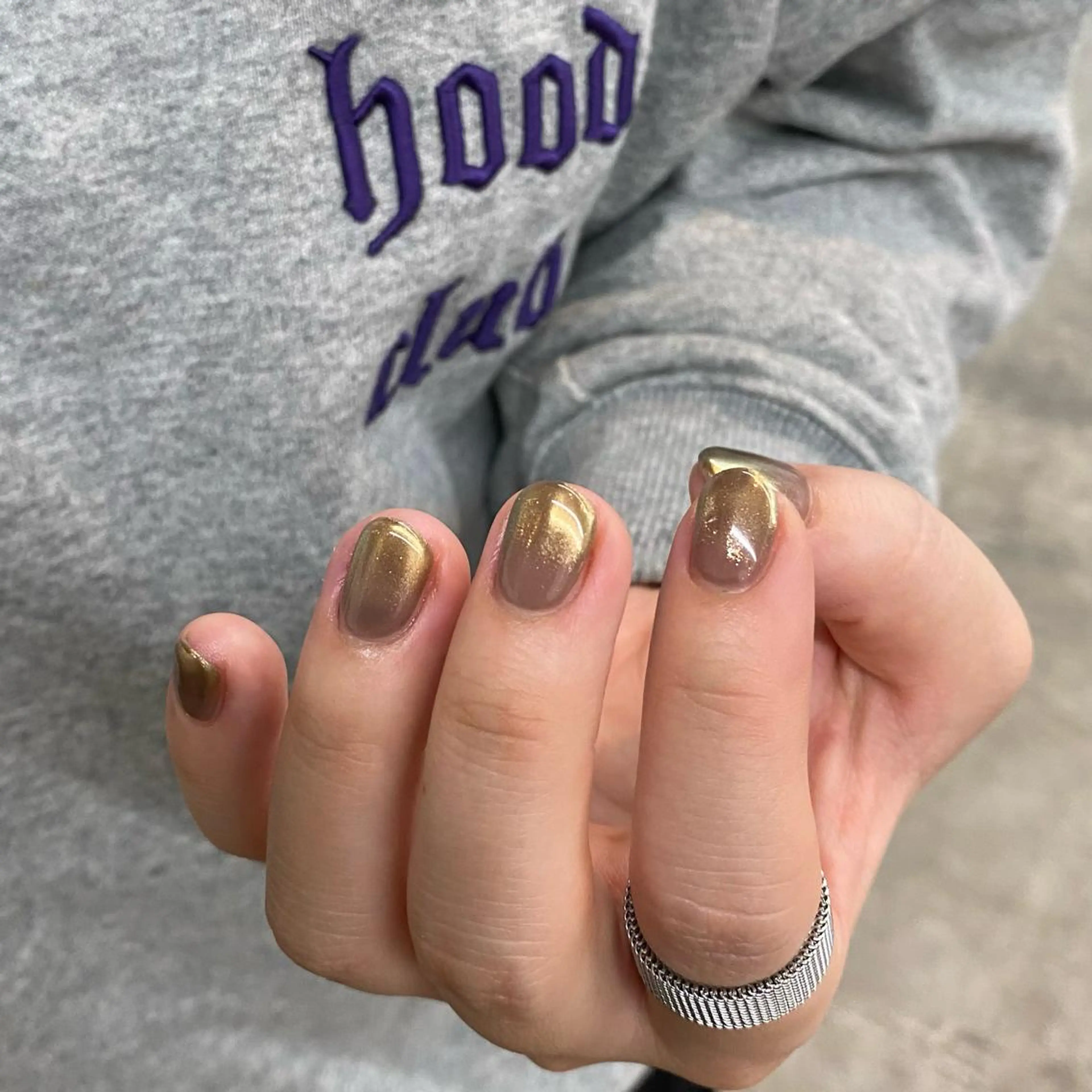 ネイル ミラーネイル nable.所属・栗林 実莉のネイルデザイン