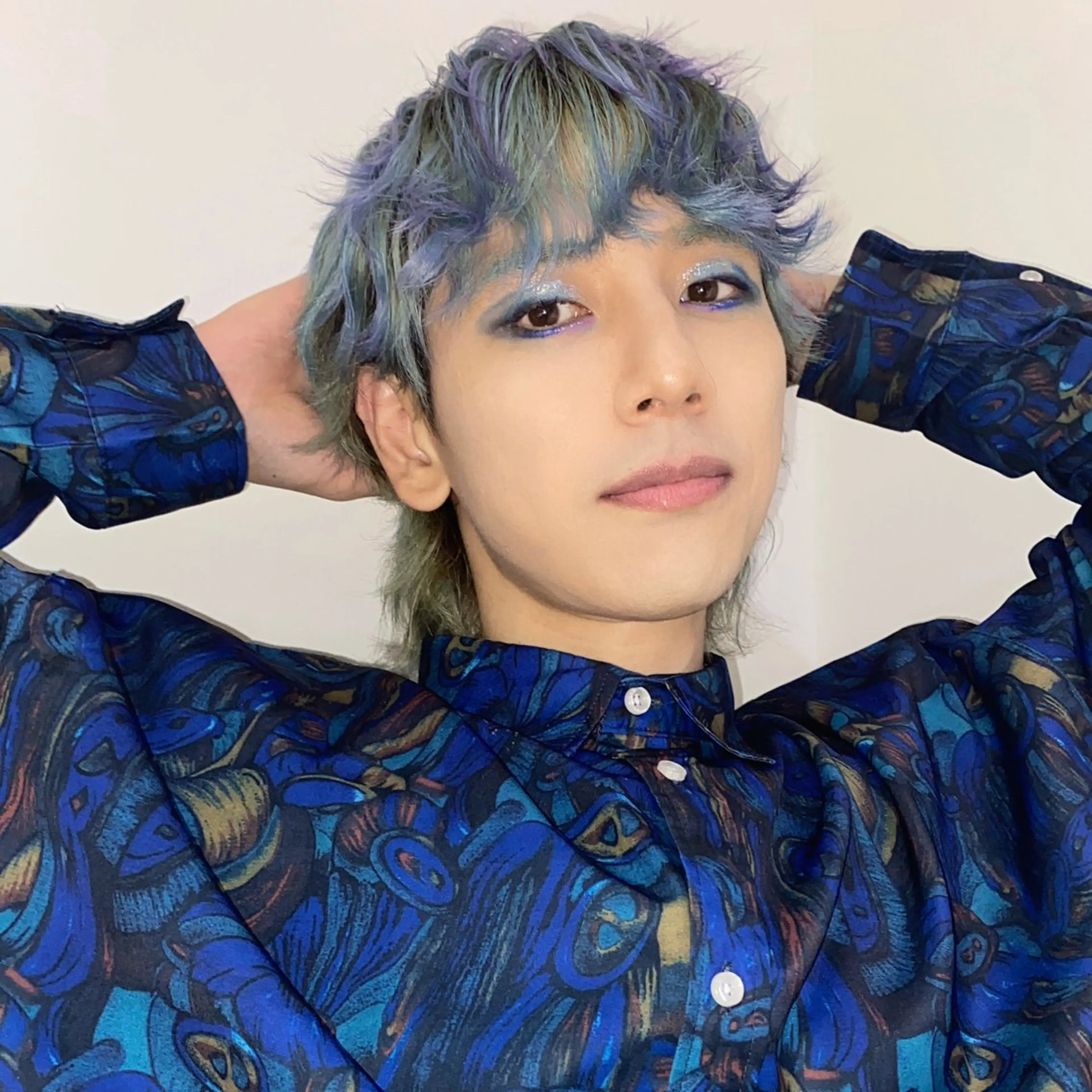 カラー メンズ ★デザインカラー ハイトーン ももか★のヘアスタイル