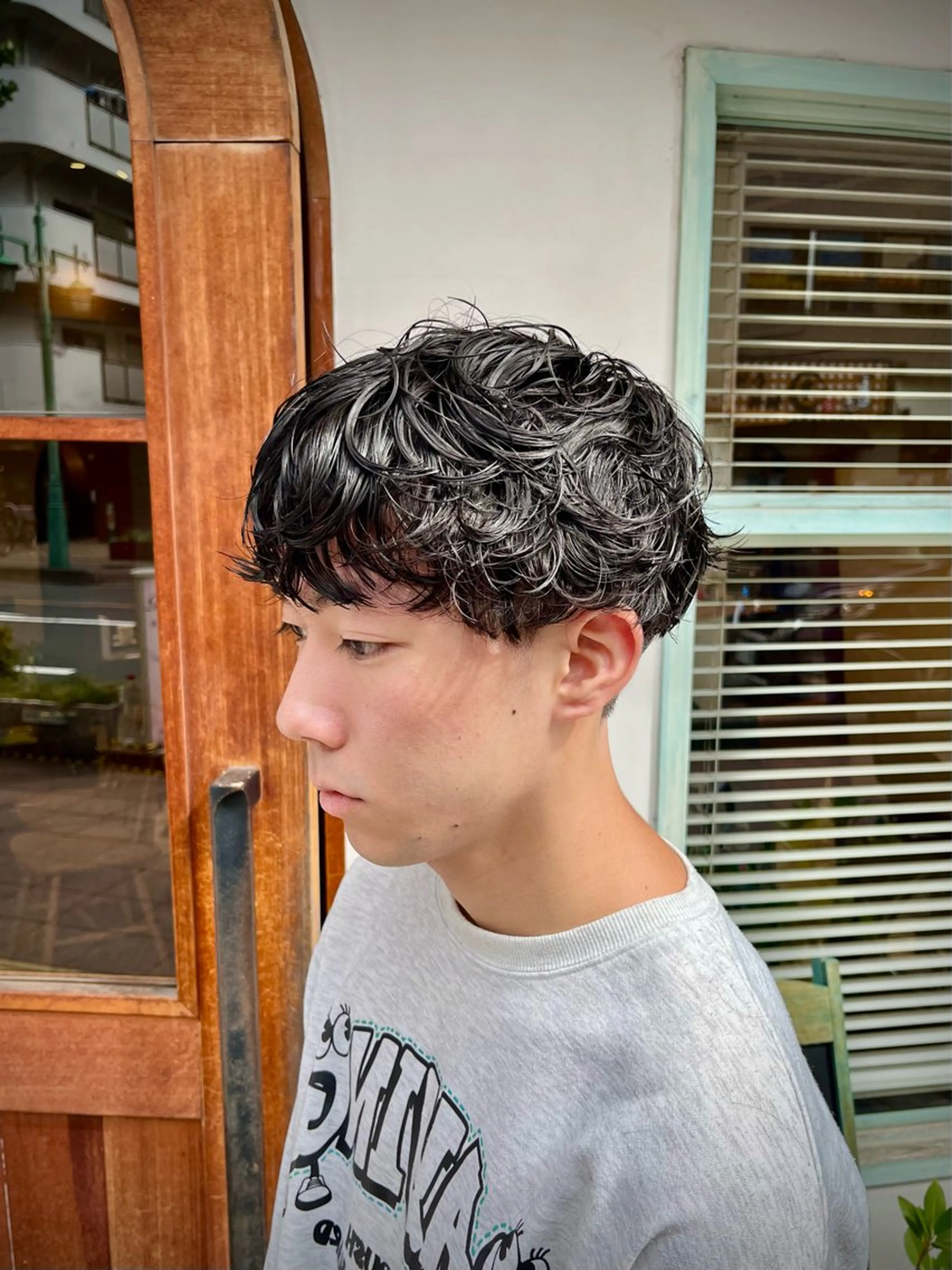 パーマ メンズ カット パーマ 🟦メンズ特化🟦 たかしま　あさひのヘアスタイル