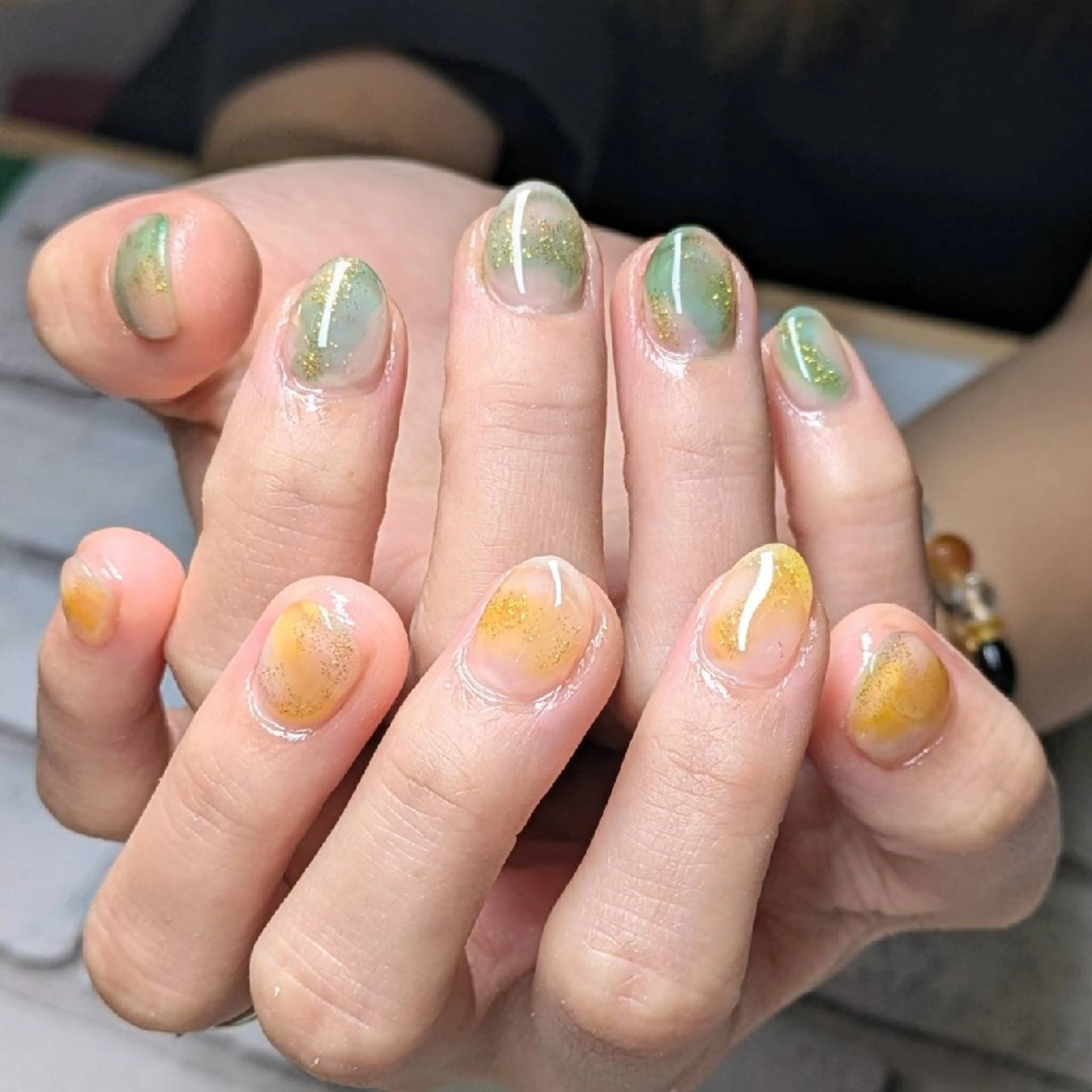 ネイル クリアネイル ハンドネイル ネイルサロンベルティ .keikoのネイルデザイン