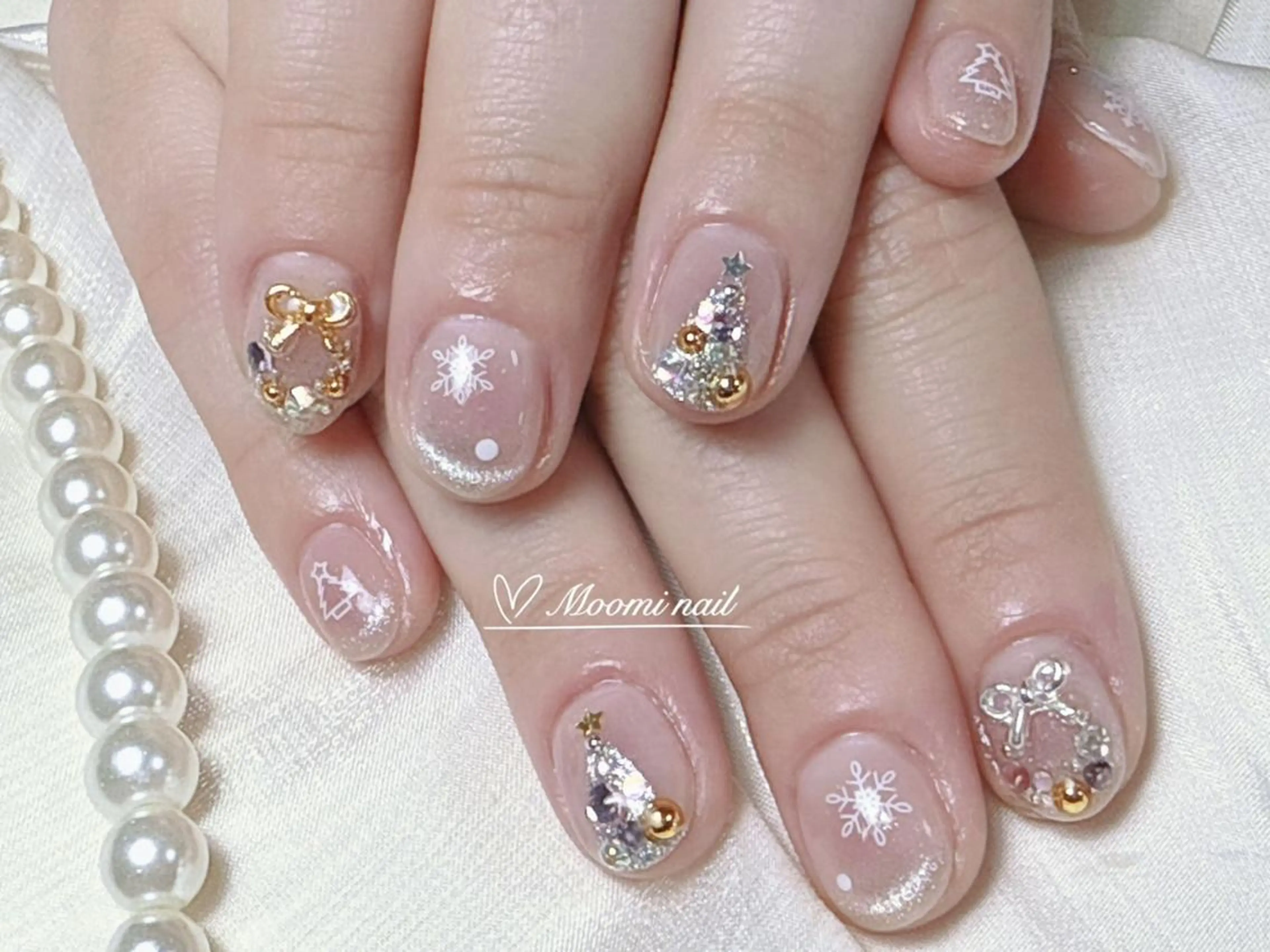 ネイル 成人式 長さ出し フットネイル フレンチネイル ジェルネイル moomi nail スカルプ専門のネイルデザイン