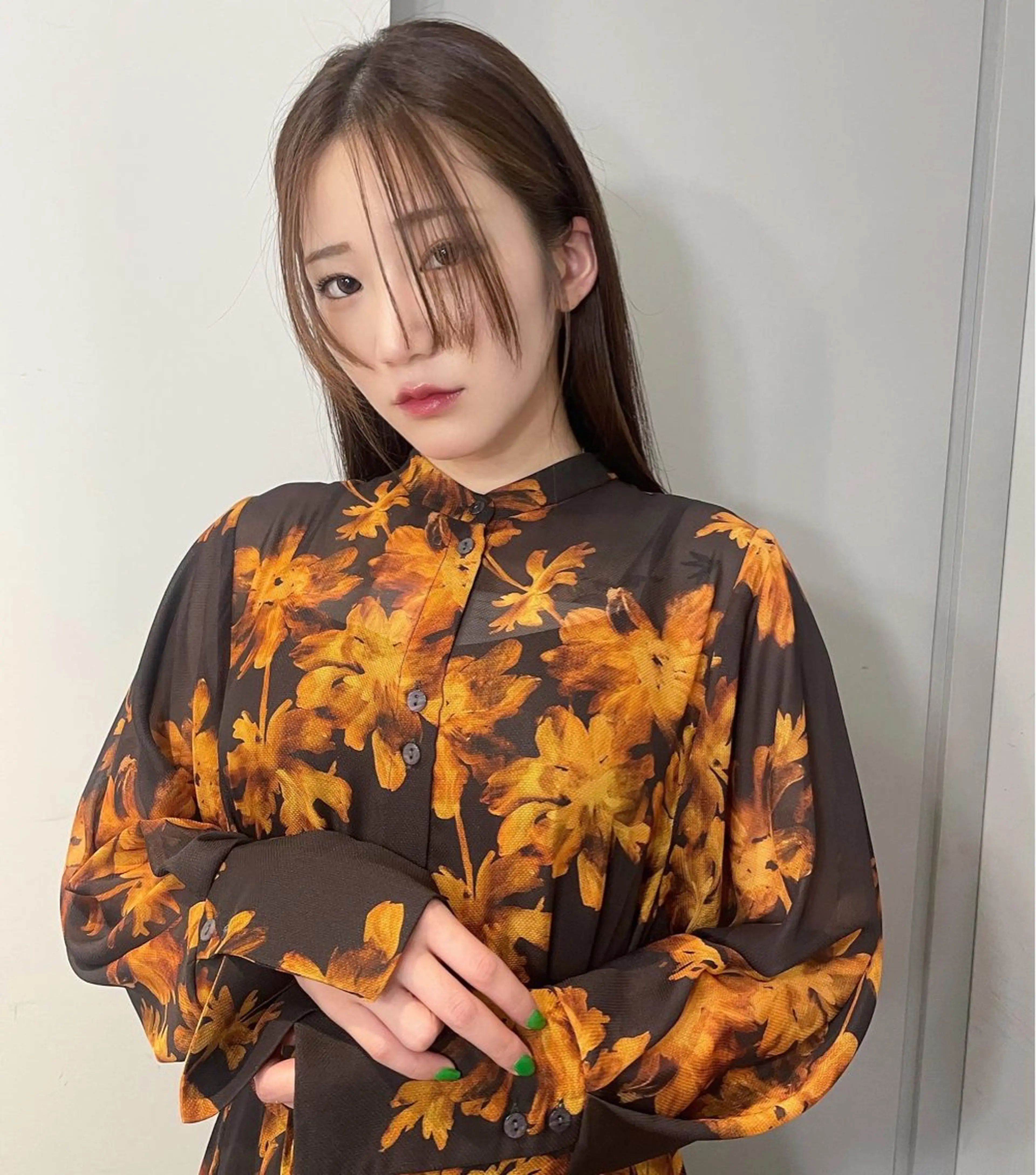 セミロング カット レイヤーカット/ 縮毛矯正/ミサキ💐のヘアスタイル