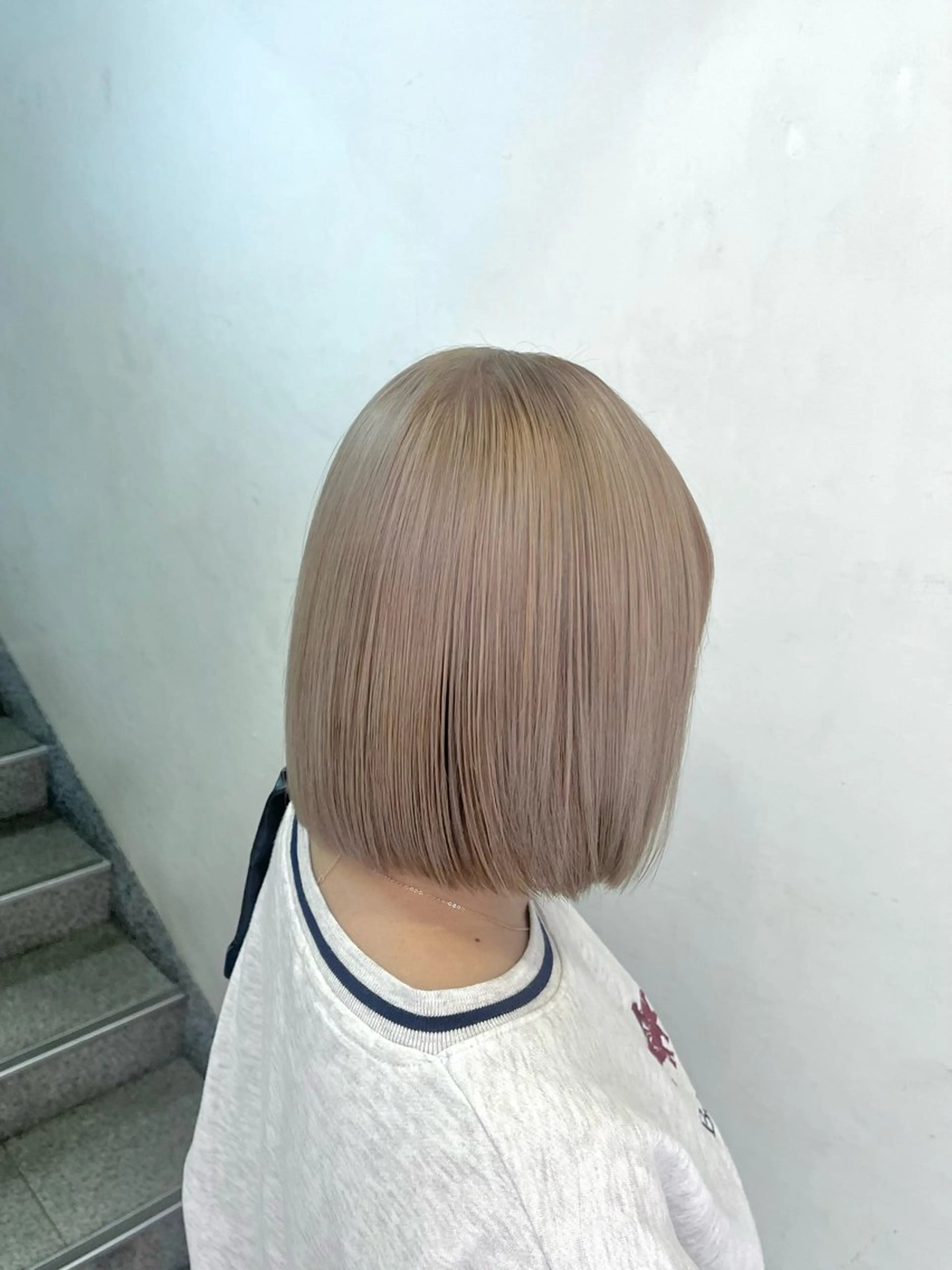 ショート カラー ベージュカラー ミルクティーベージュ メンズカット/ 横浜/佐藤桃香 🦥のヘアスタイル