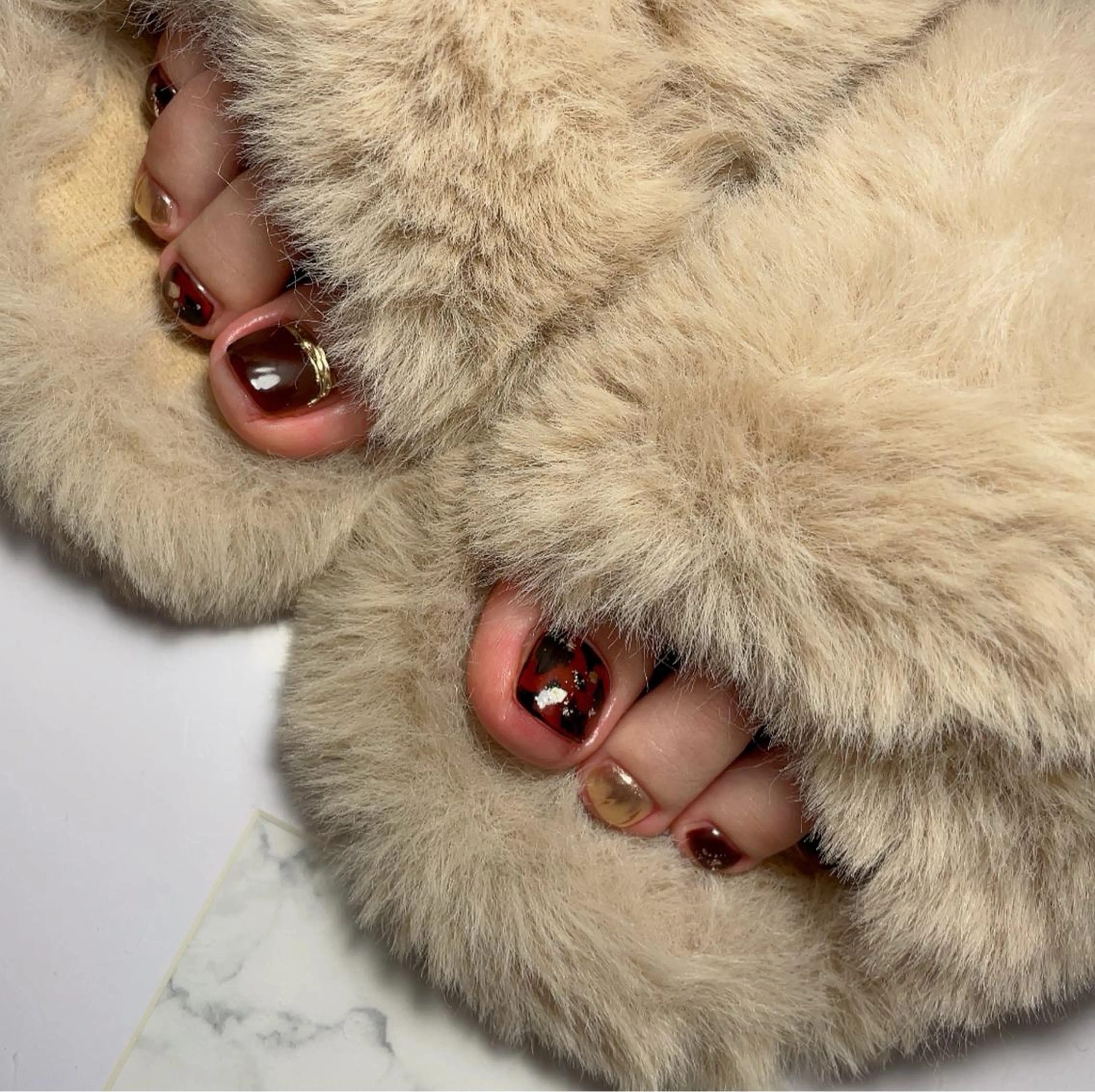 ネイル フットネイル 南野 由希のネイルデザイン