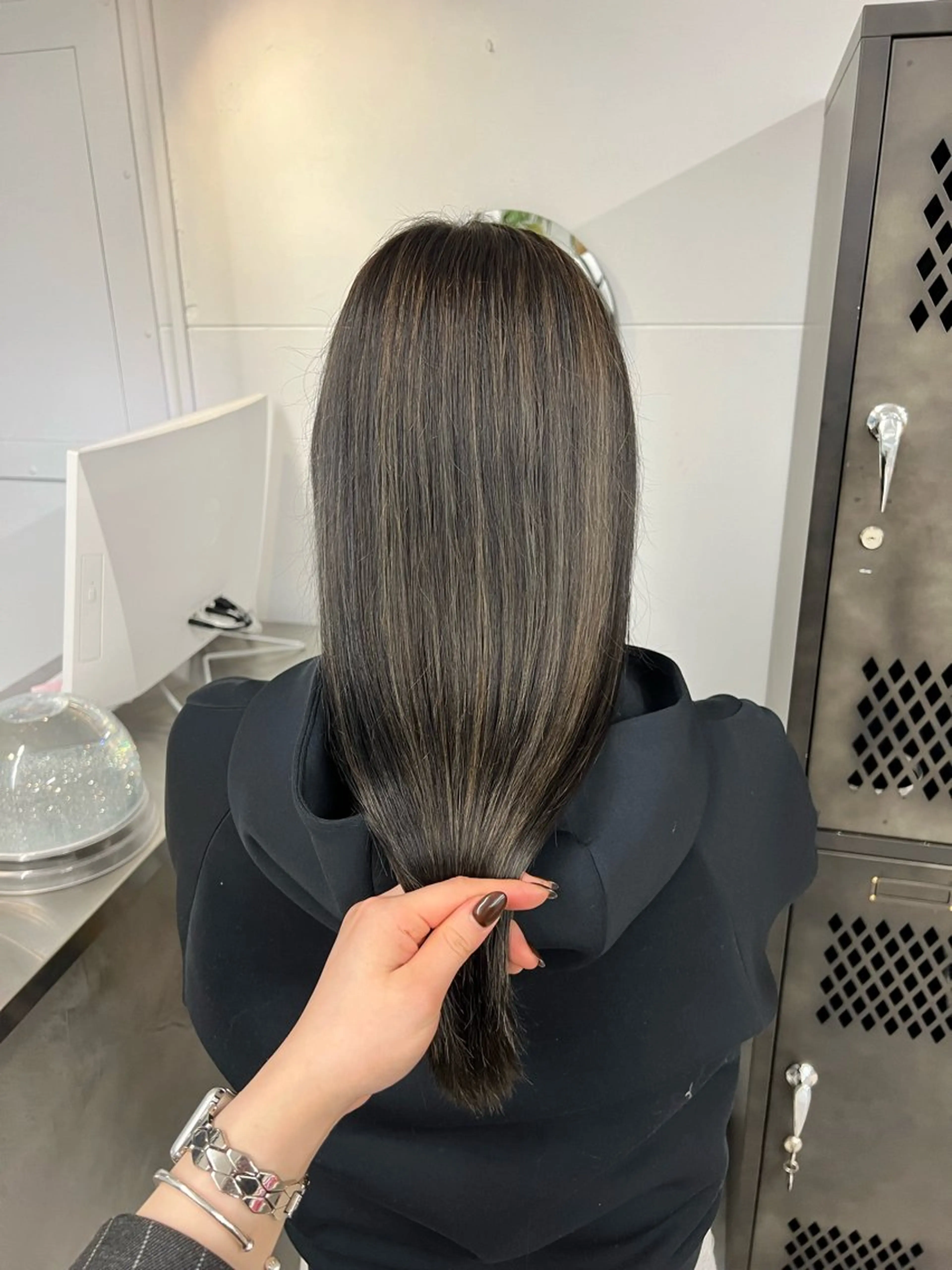 セミロング カット ヘアカラー トリートメント INORI /フェイスレイヤーのヘアスタイル