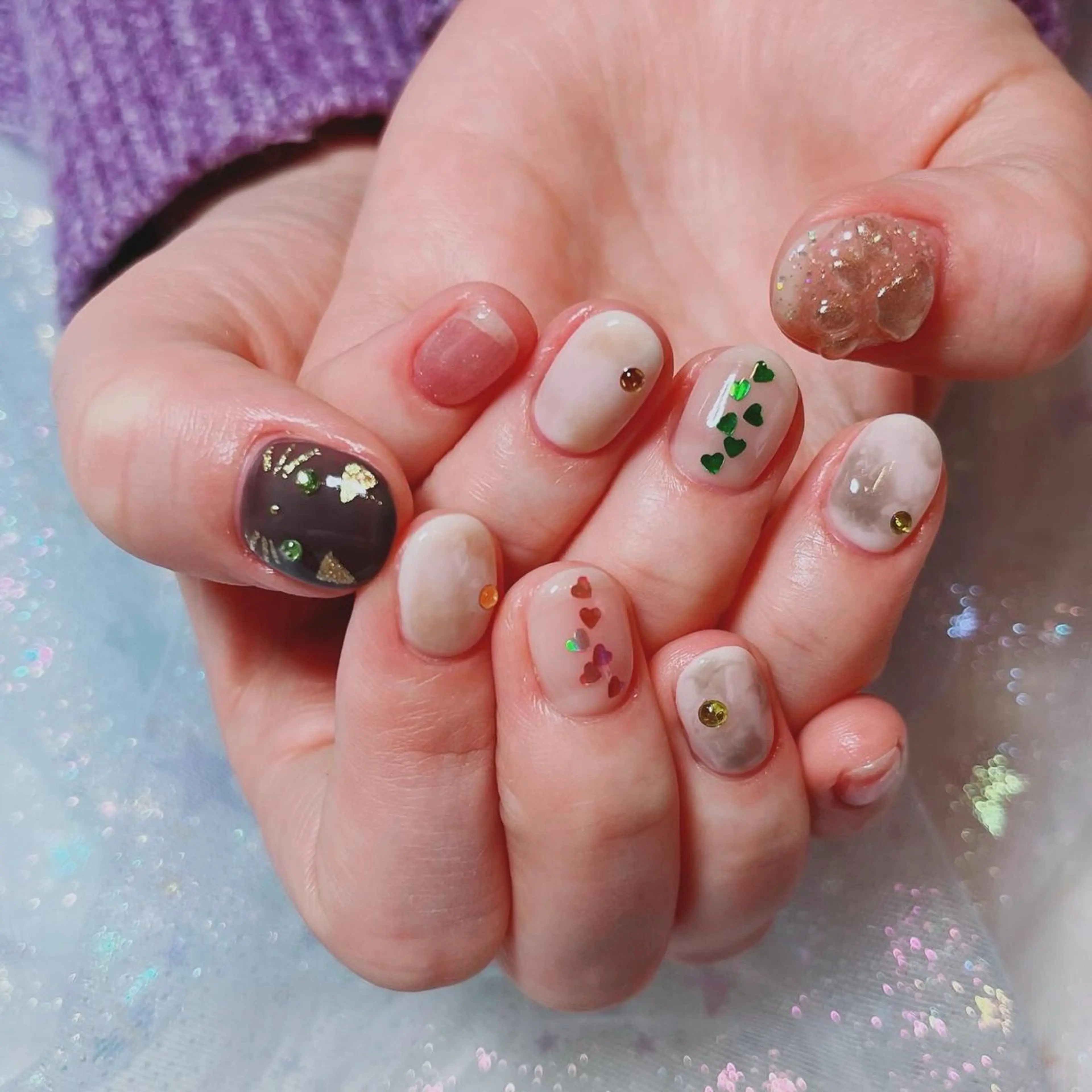 ネイル ストーンネイル ruirui.naildesign所属・RUI ☆のネイルデザイン