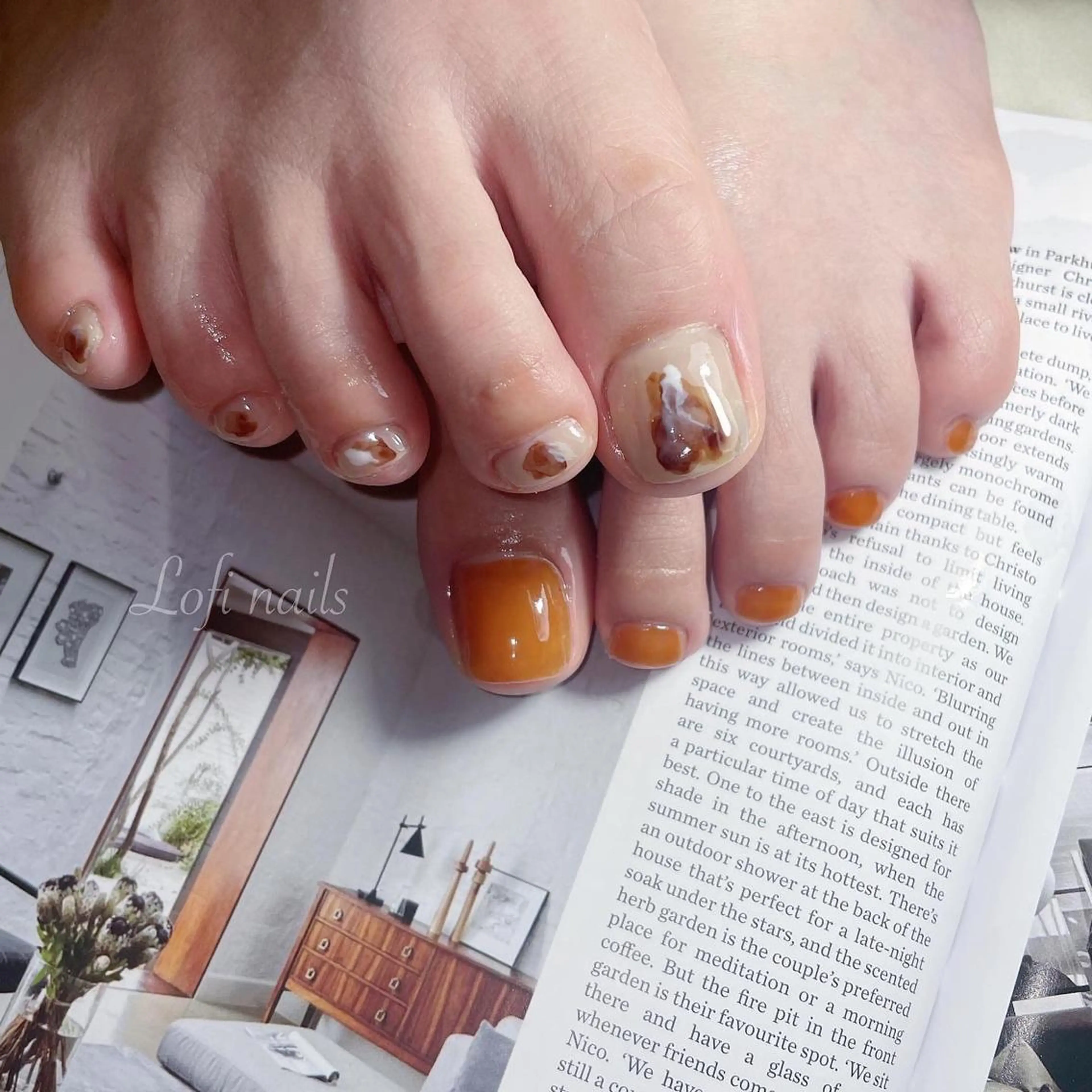 ネイル ニュアンスネイル Lofinails ちひろのネイルデザイン