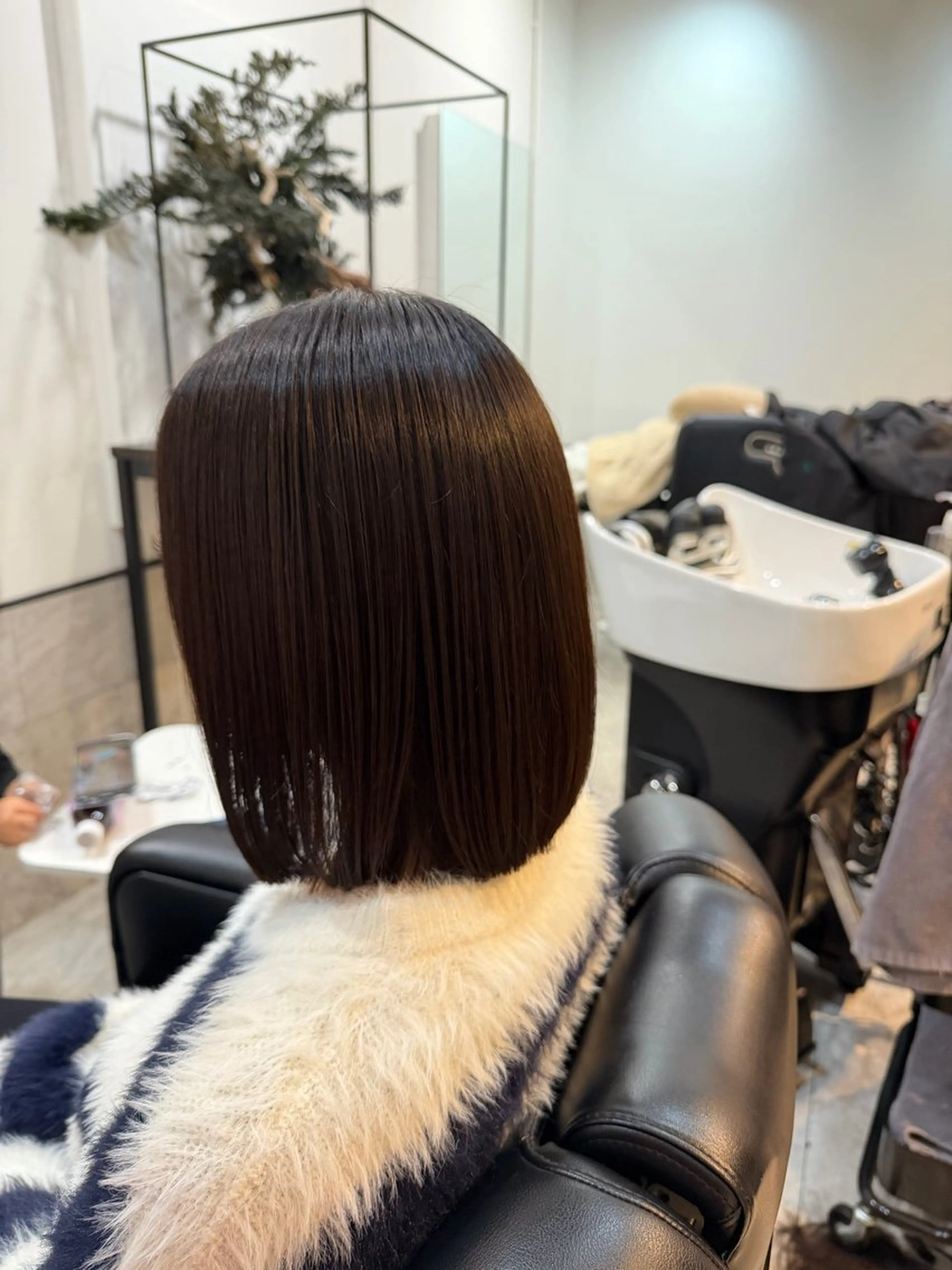 ミディアム ボブ カット ブリーチ/髪質改善/ メンズ/ KOKIのヘアスタイル