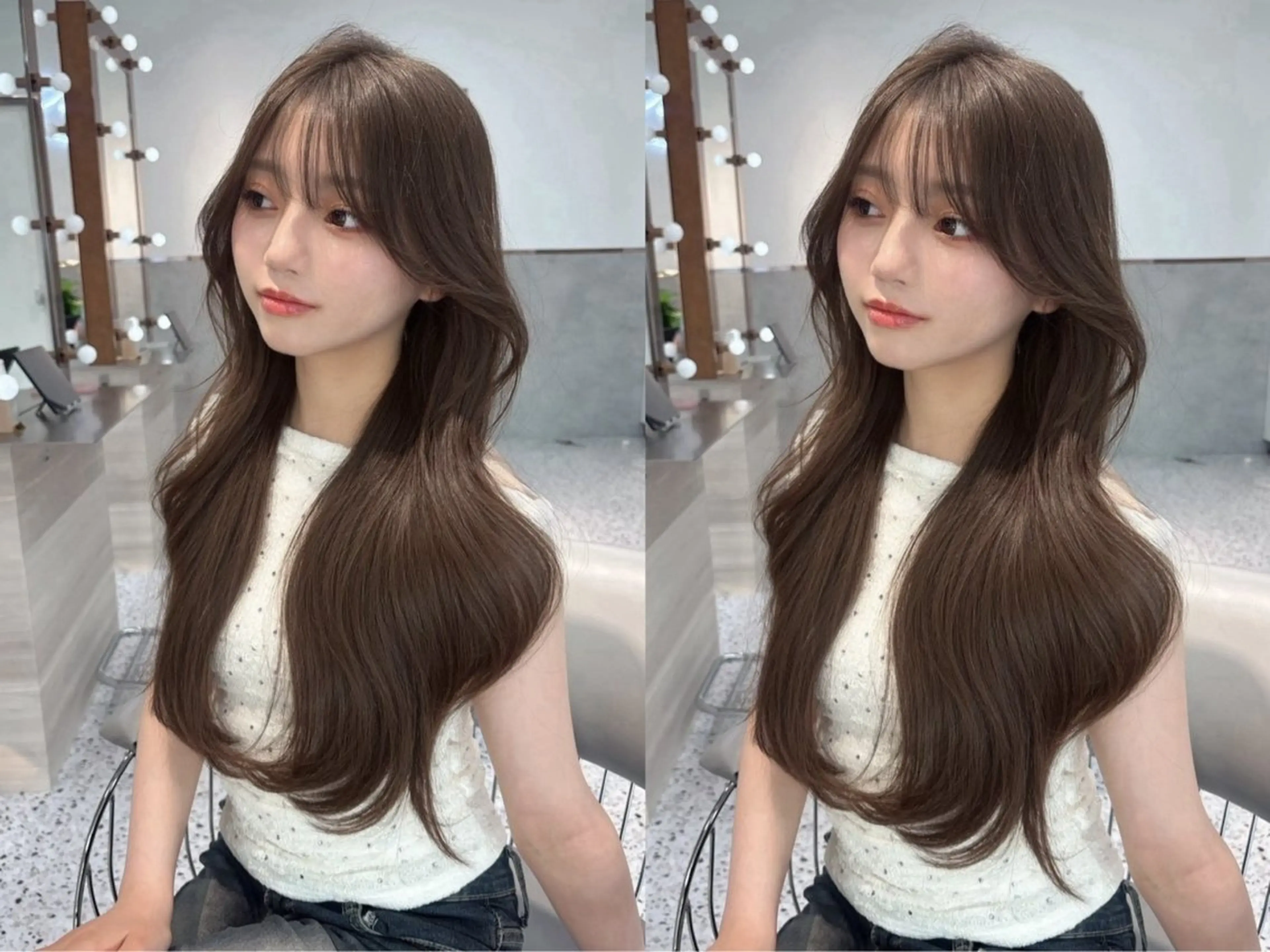 ロング レイヤーカット ヘアカラー 🎀透明感カラー shizuka🎀のヘアスタイル