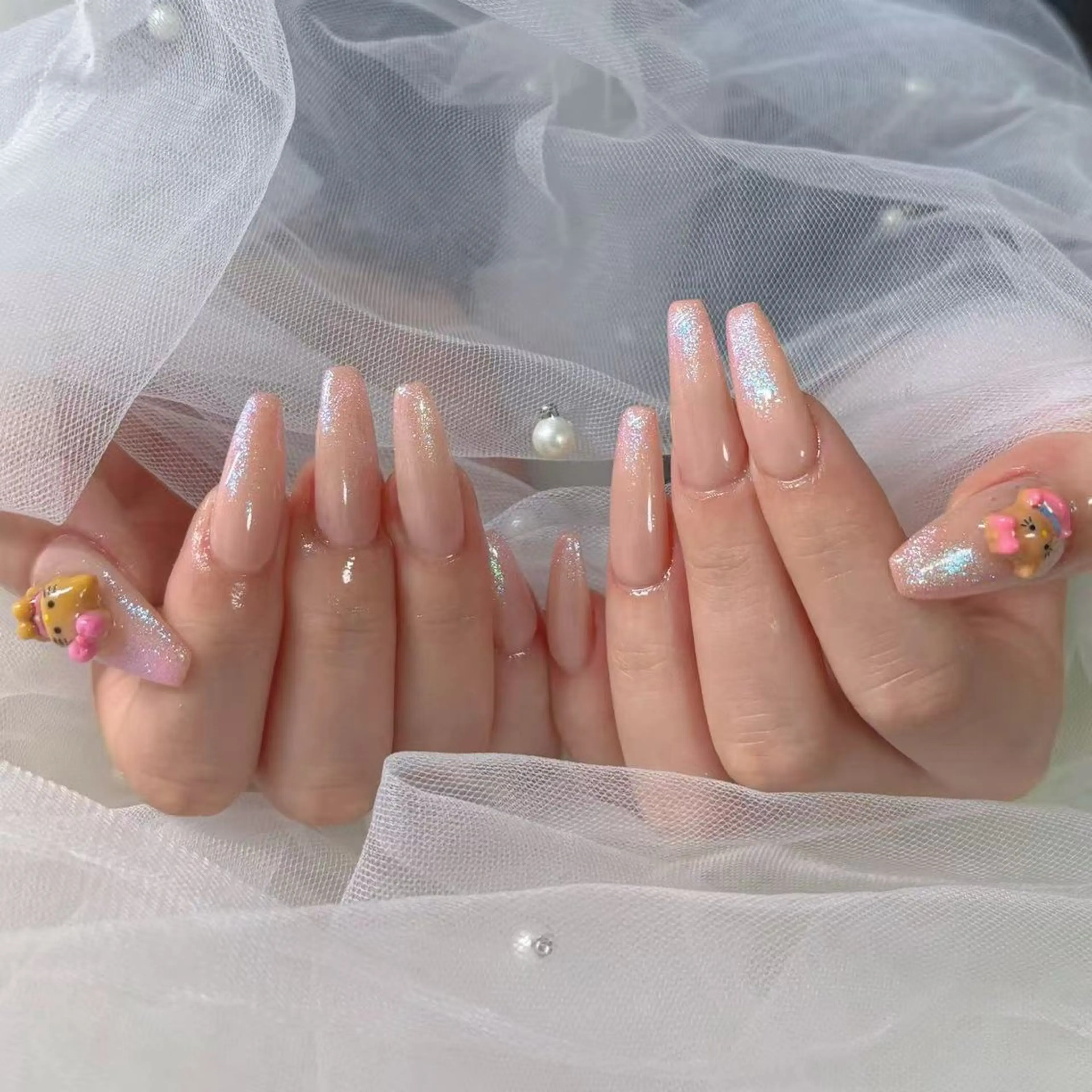 【チップ長さだし】マグネット/フラッシュネイルの写真