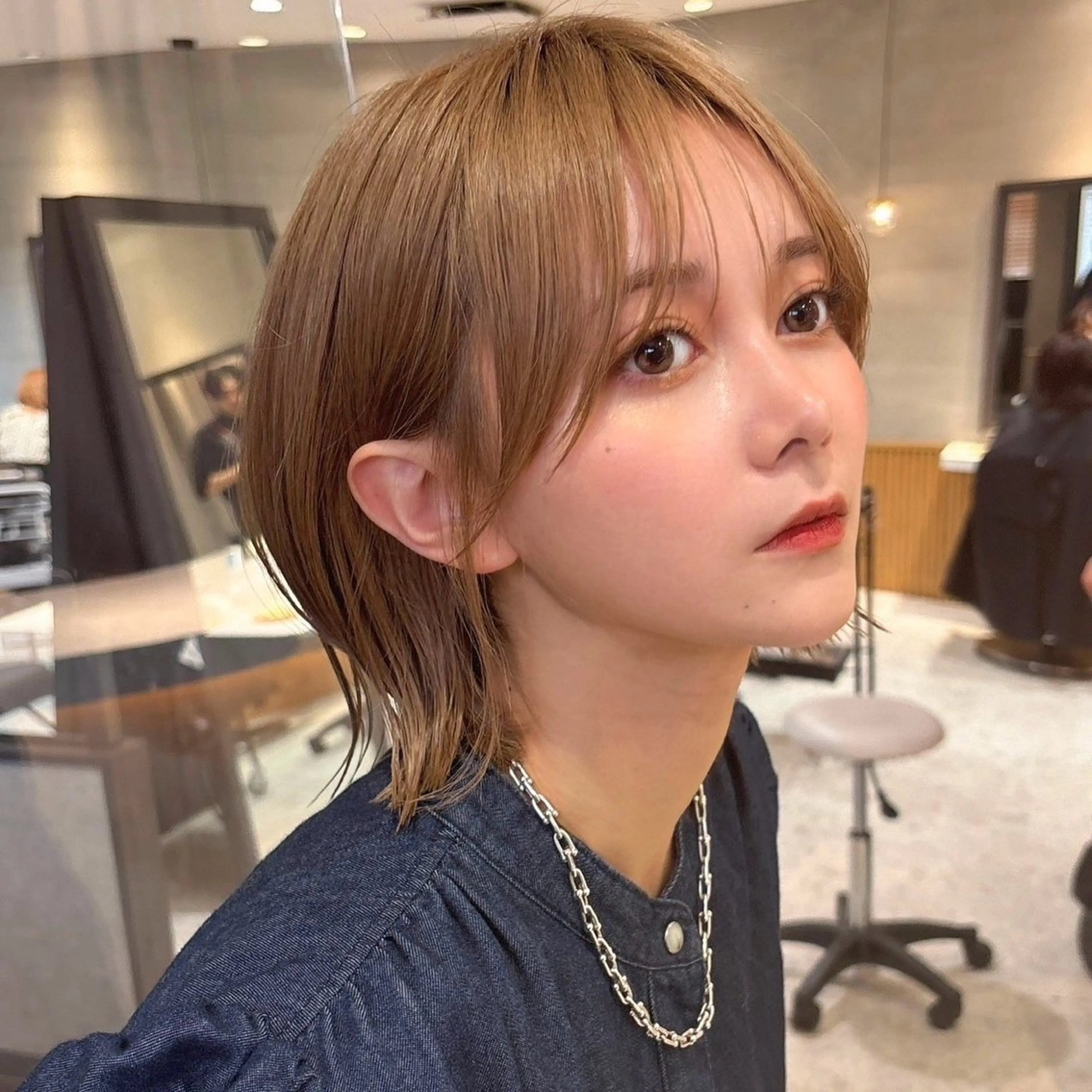 ミディアム 似合わせカラー× ウルフカット/ホマレのヘアスタイル